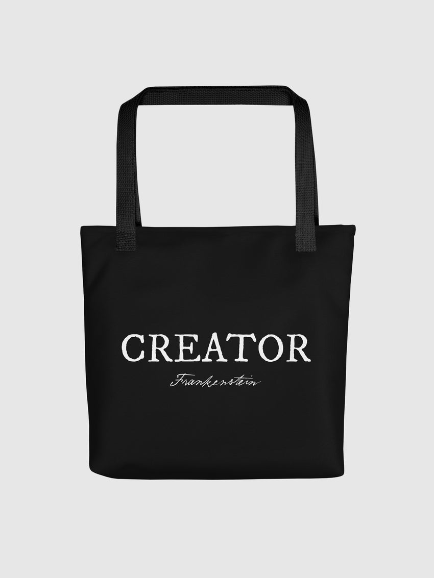 Frankenstein Tote Bag "Creator" Black Handles