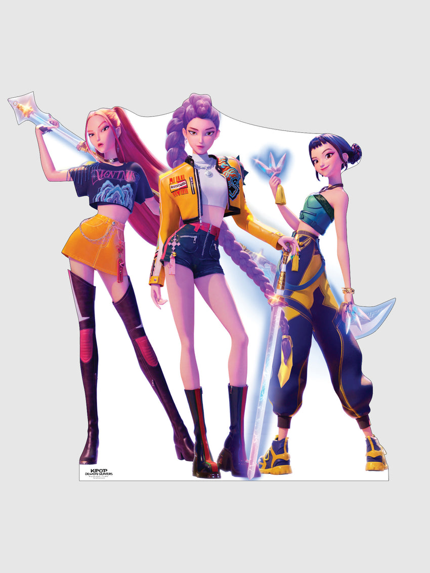 KPop Demon Hunters Huntrix Cardboard Cutout Standee