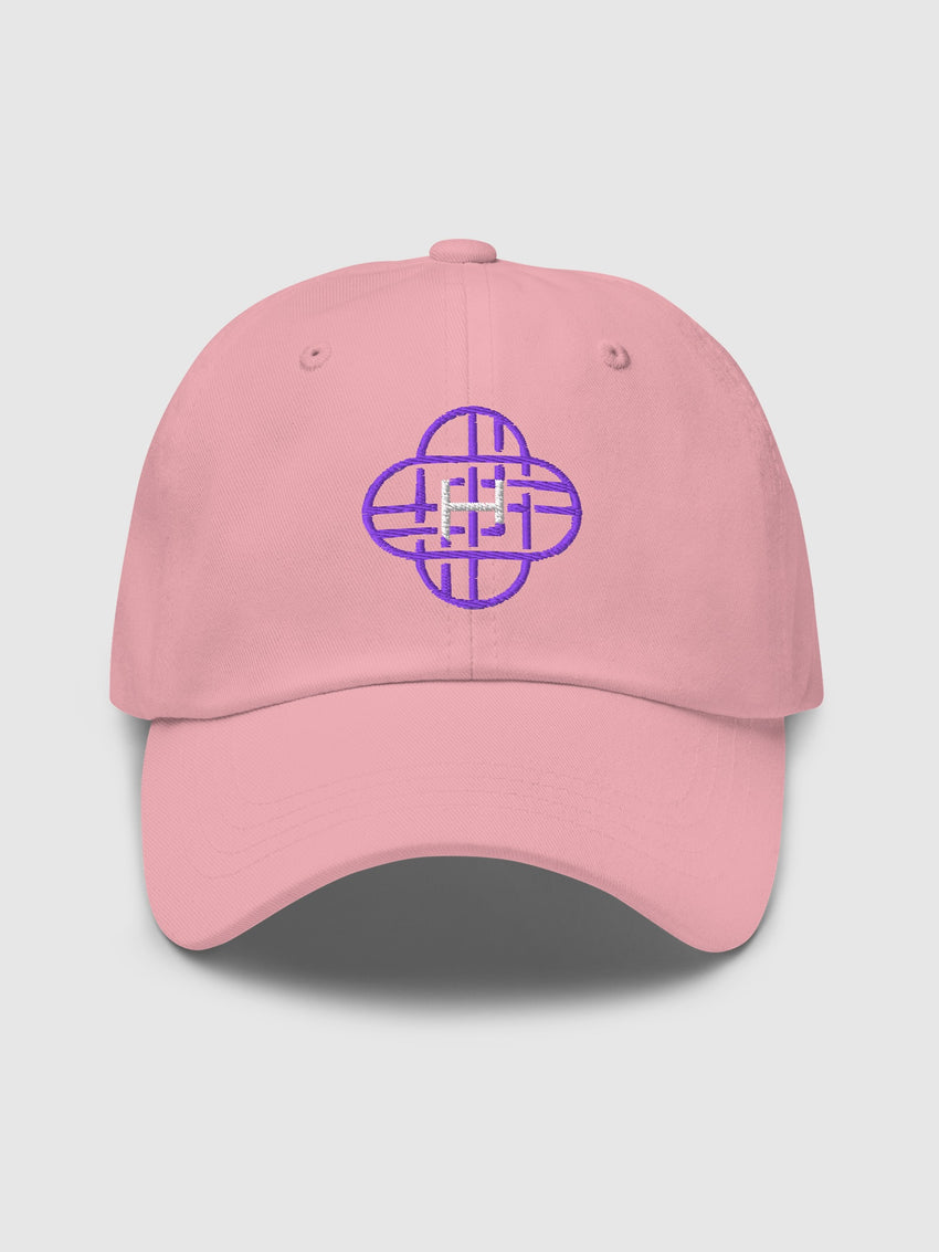 KPop Demon Hunters Huntr/x Logo Hat Baby Pink