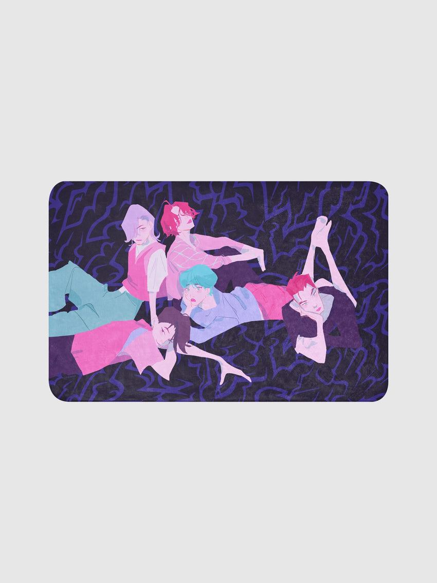 KPop Demon Hunters Saja Boys Sherpa Blanket 37 in x 57 in