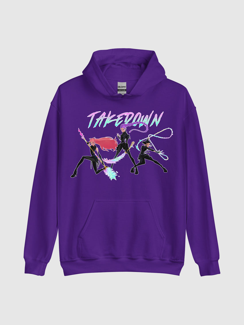 KPop Demon Hunters Takedown Hoodie Purple