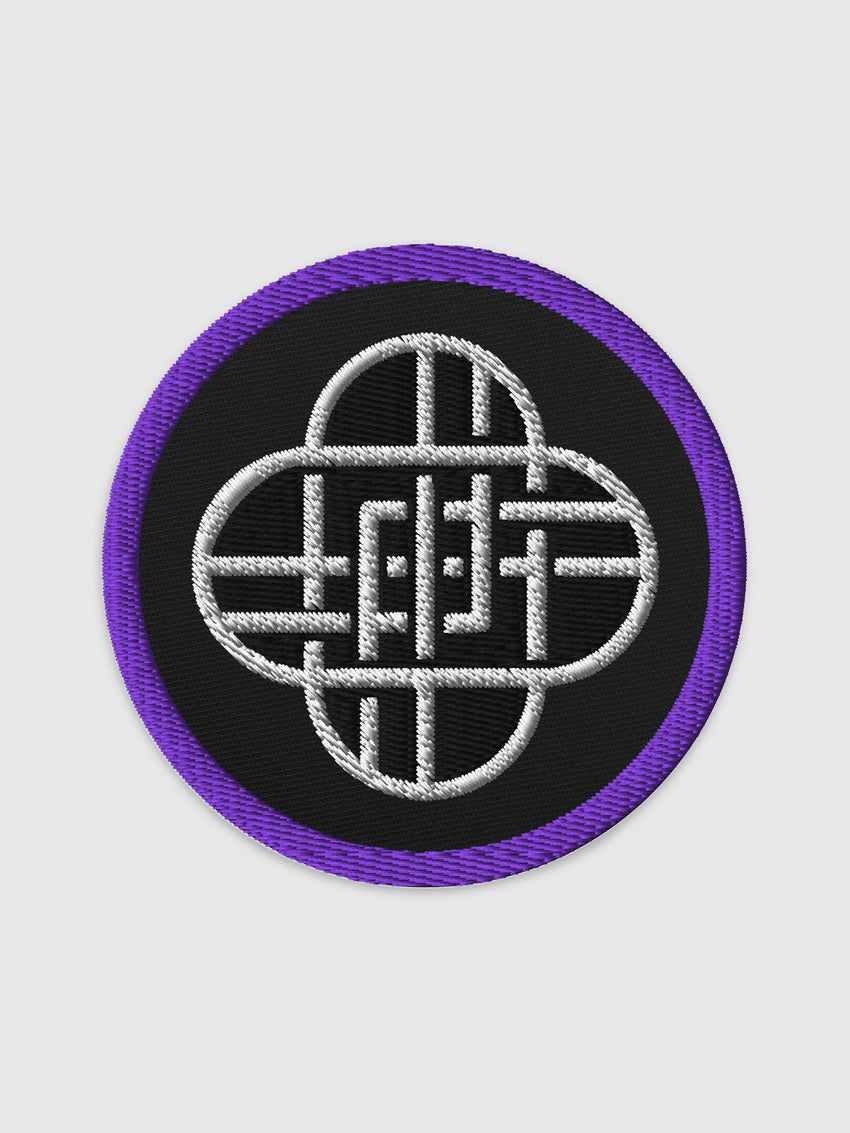 KPop Demon Hunters HUNTR/X Lightstick Symbol Embroidered Patch Black