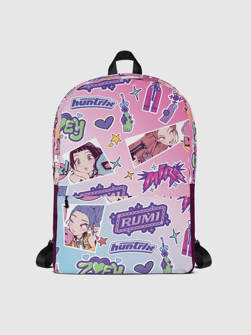 KPop Demon Hunters Sticker Inspired HUNTR/X Backpack