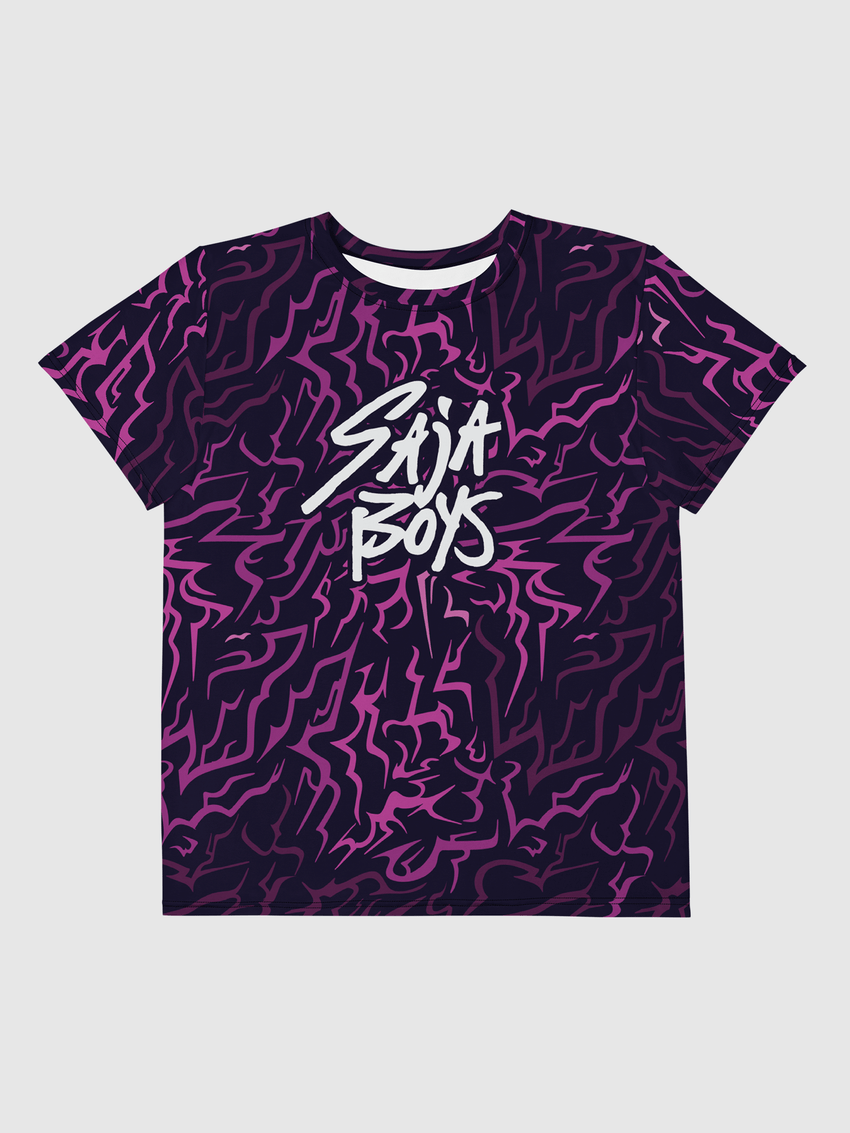 KPop Demon Hunters Saja Boys Demon Veins Pattern Kids T-shirt