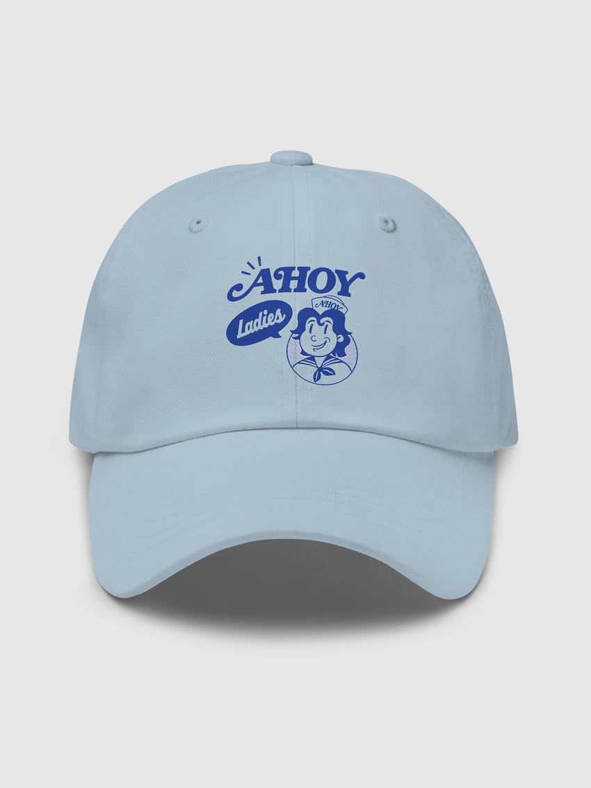 Stranger Things Scoops Ahoy Dad Hat Aqua Triblend
