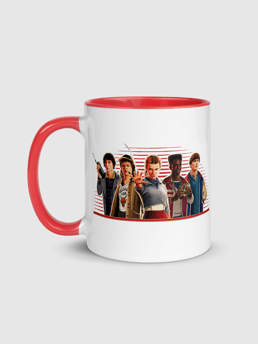 Stranger Things Character Line Up Two-Tone Mug 11 oz