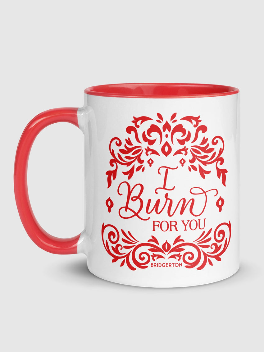 Bridgerton I Burn For You Two-Tone Mug