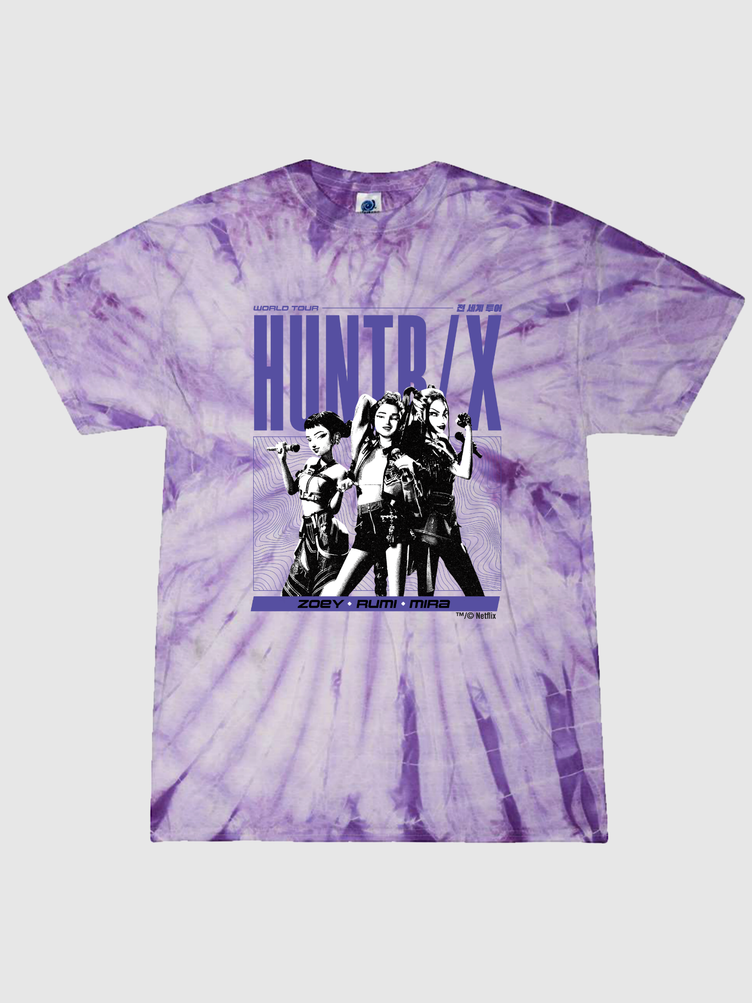 KPop Demon Hunters HUNTR/X Tie-Dye T-Shirt – Netflix Shop