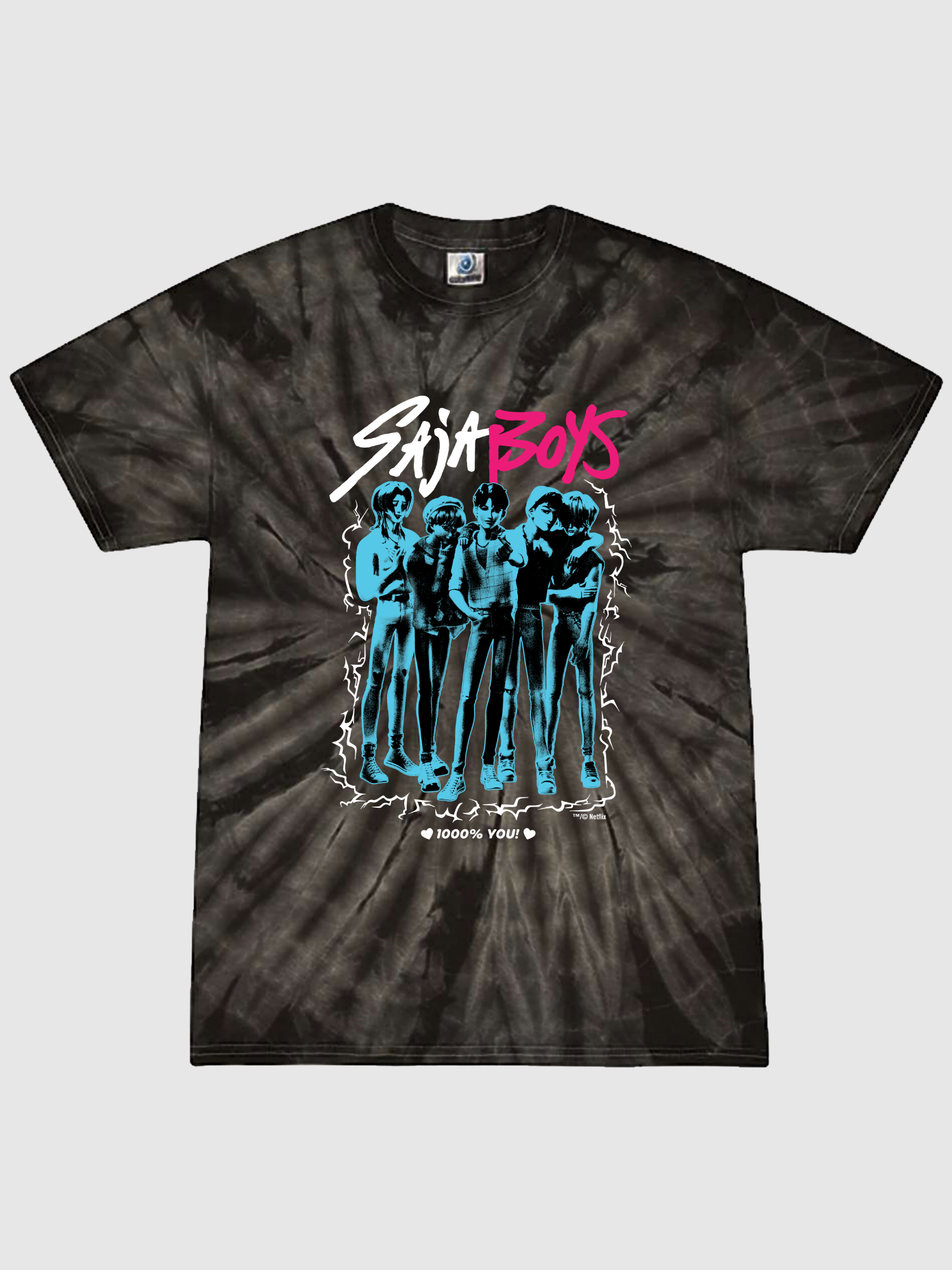 KPop Demon Hunters SAJA BOYS Youth Tie-Dye T-Shirt