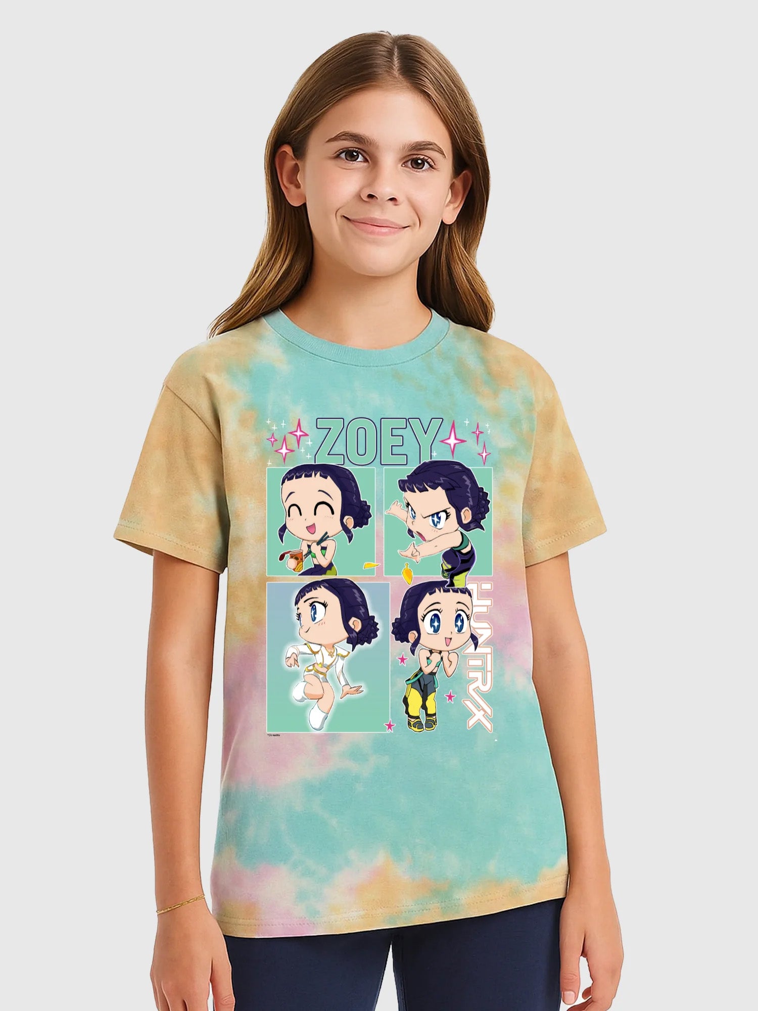 KPop Demon Hunters Zoey Tie-Dye Kids T-Shirt – Netflix Shop