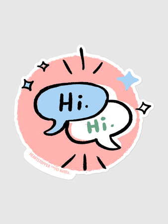 Photo Hi Sticker Heartstopper Hi. Sticker – Netflix Shop