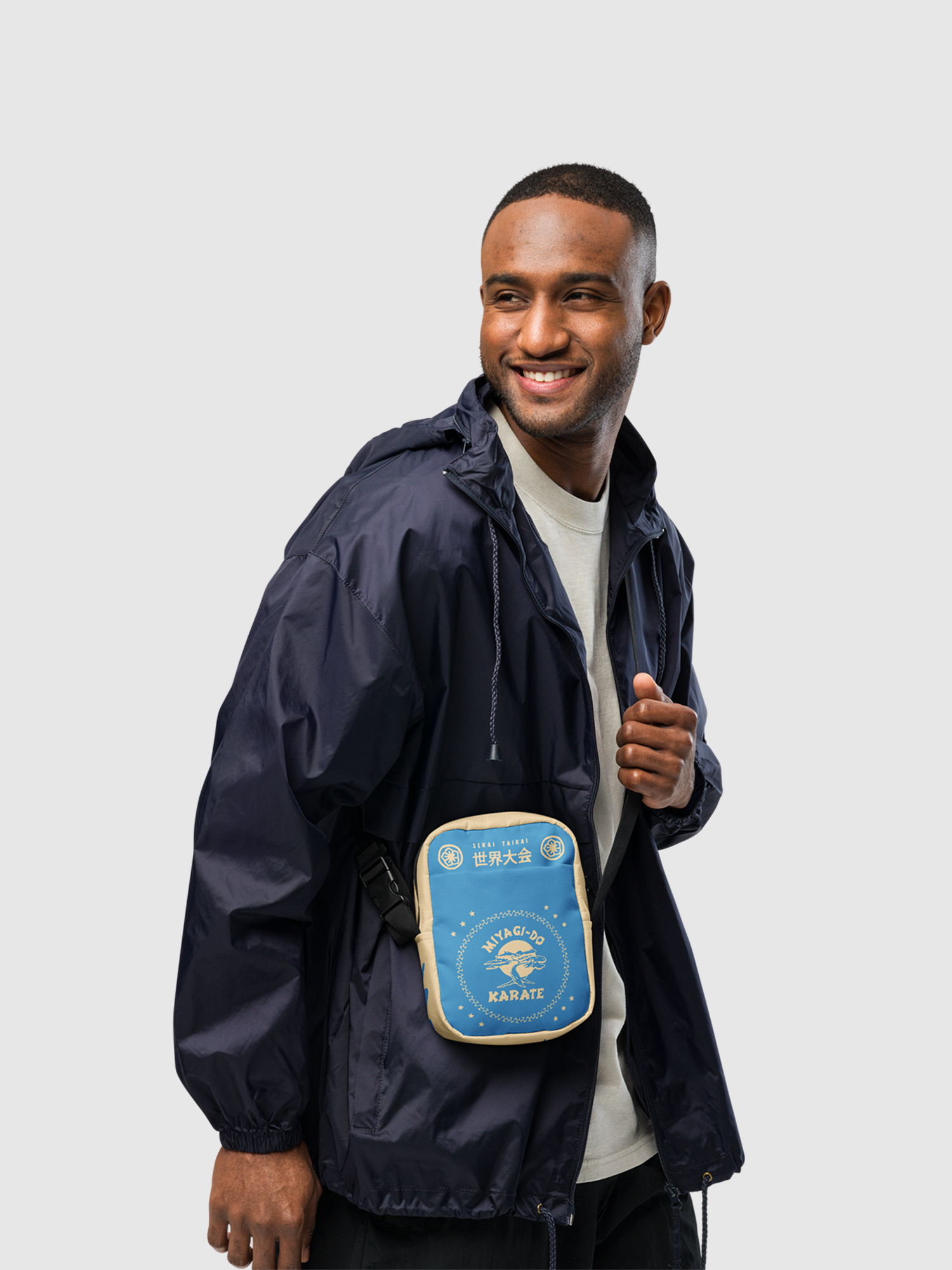 Cobra Kai Blue Crossbody Karate Bag | Netflix Shop Cobra Kai Blue Crossbody Karate Bag | Netflix Shop