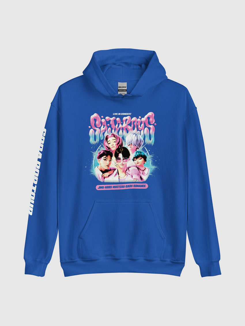 ミュージシャン CHARACTER Special Collaboration HOODIE KPop Demon Hunters Hoodie Saja Boys Soda Pop! Tour – Netflix Shop
