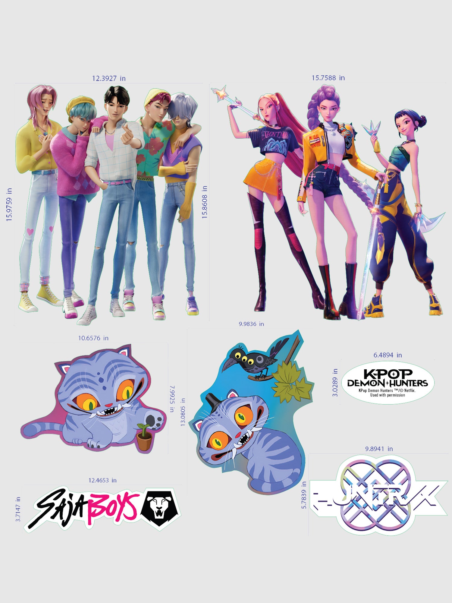 KPop Demon Hunters Wall Decals – Netflix Shop