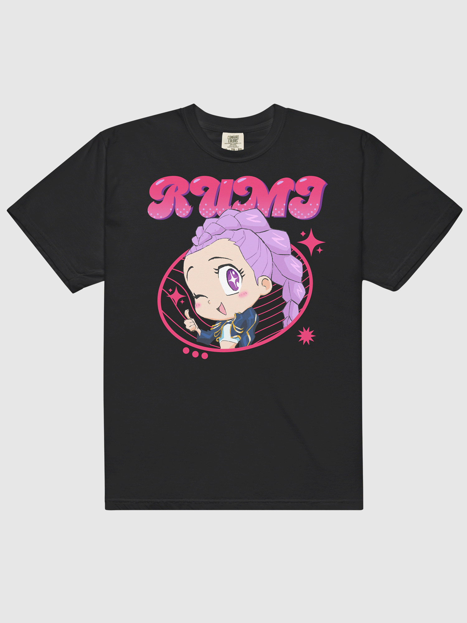 KPop Demon Hunters Rumi Chibi Comfort Colors T-Shirt – Netflix Shop