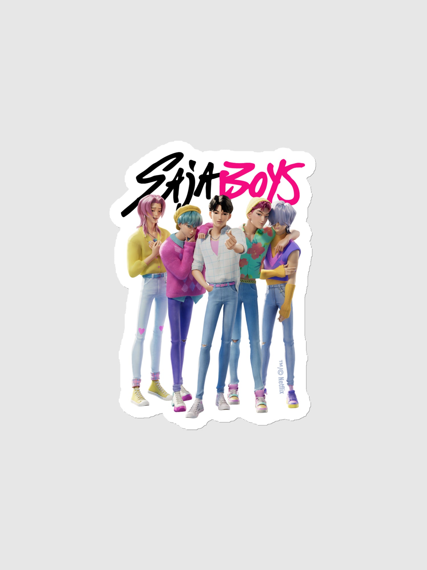 KPop Demon Hunters SAJA BOYS Magnet – Netflix Shop