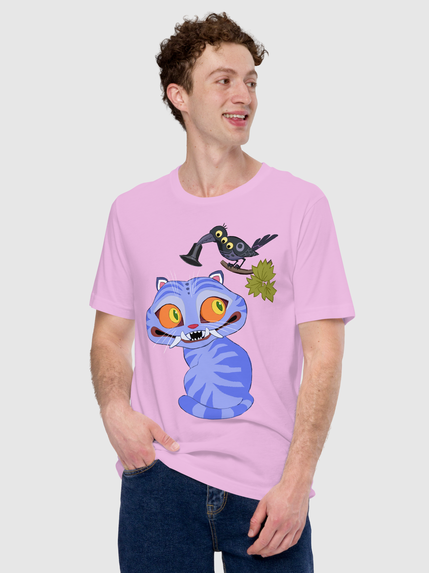 KPop Demon Hunters Derpy Tiger & Magpie T-Shirt | Netflix Shop