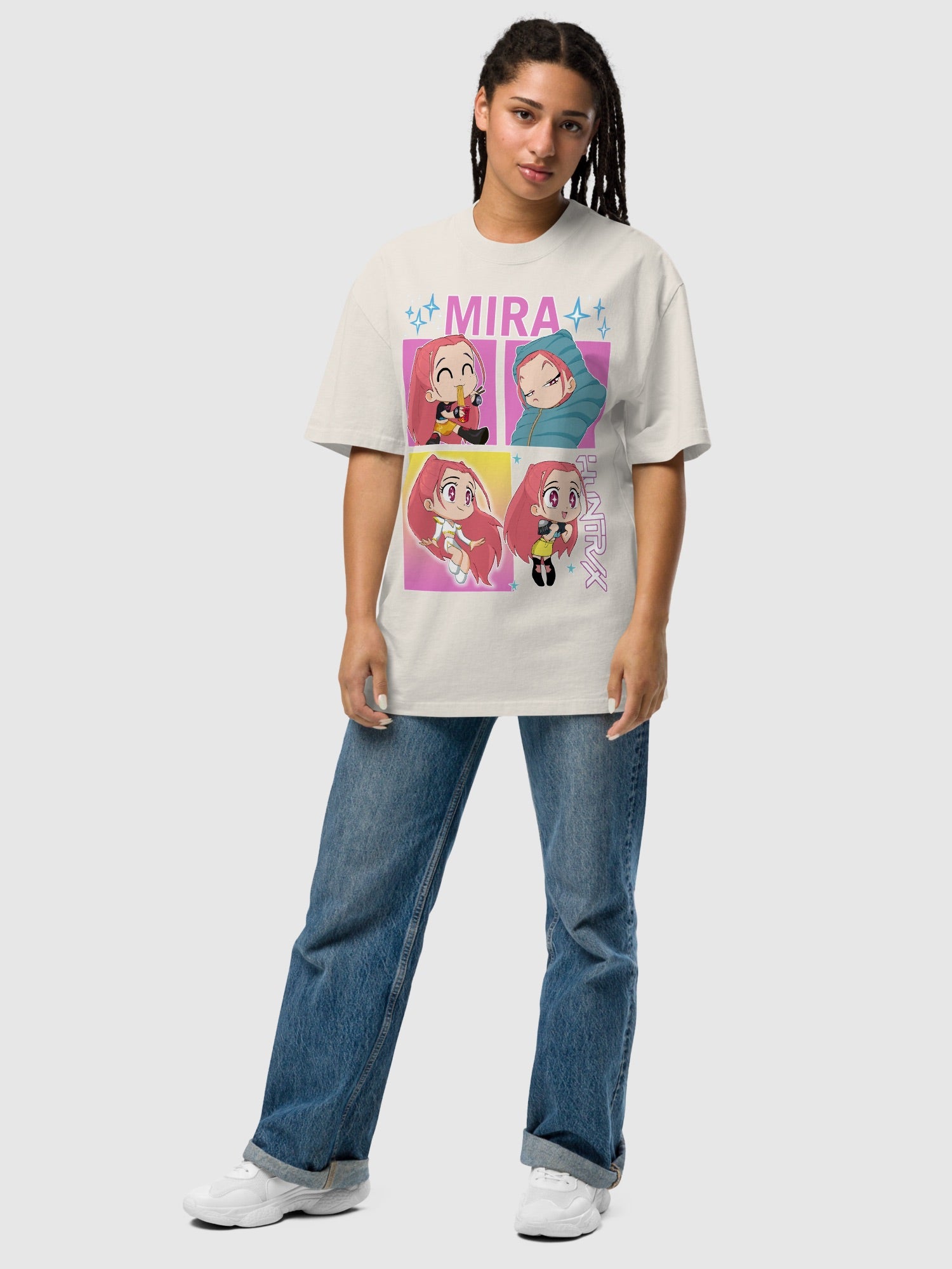 KPop Demon Hunters Mira Oversized Faded T-Shirt – Netflix Shop