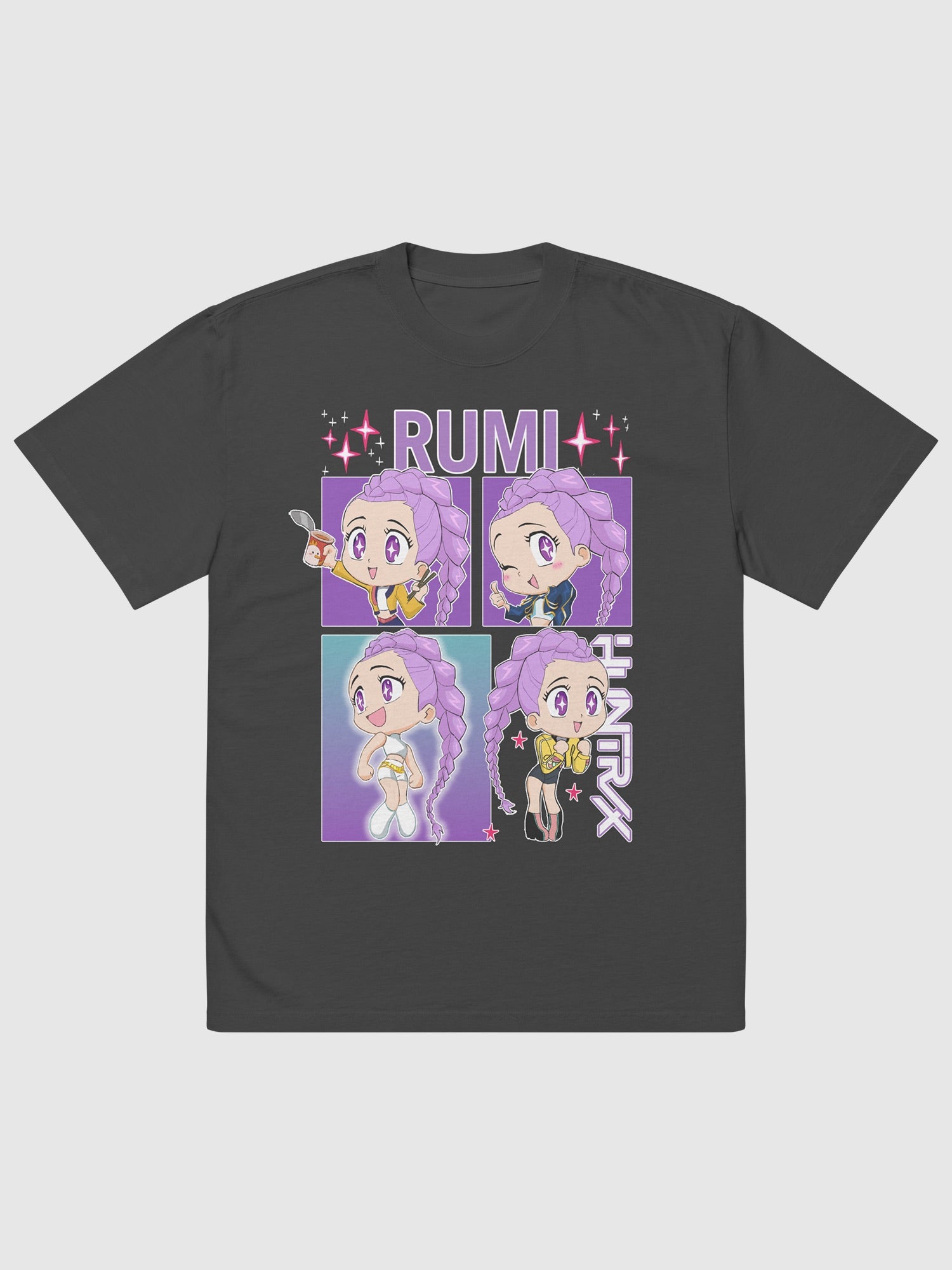 KPop Demon Hunters Rumi Oversized Faded T-Shirt – Netflix Shop