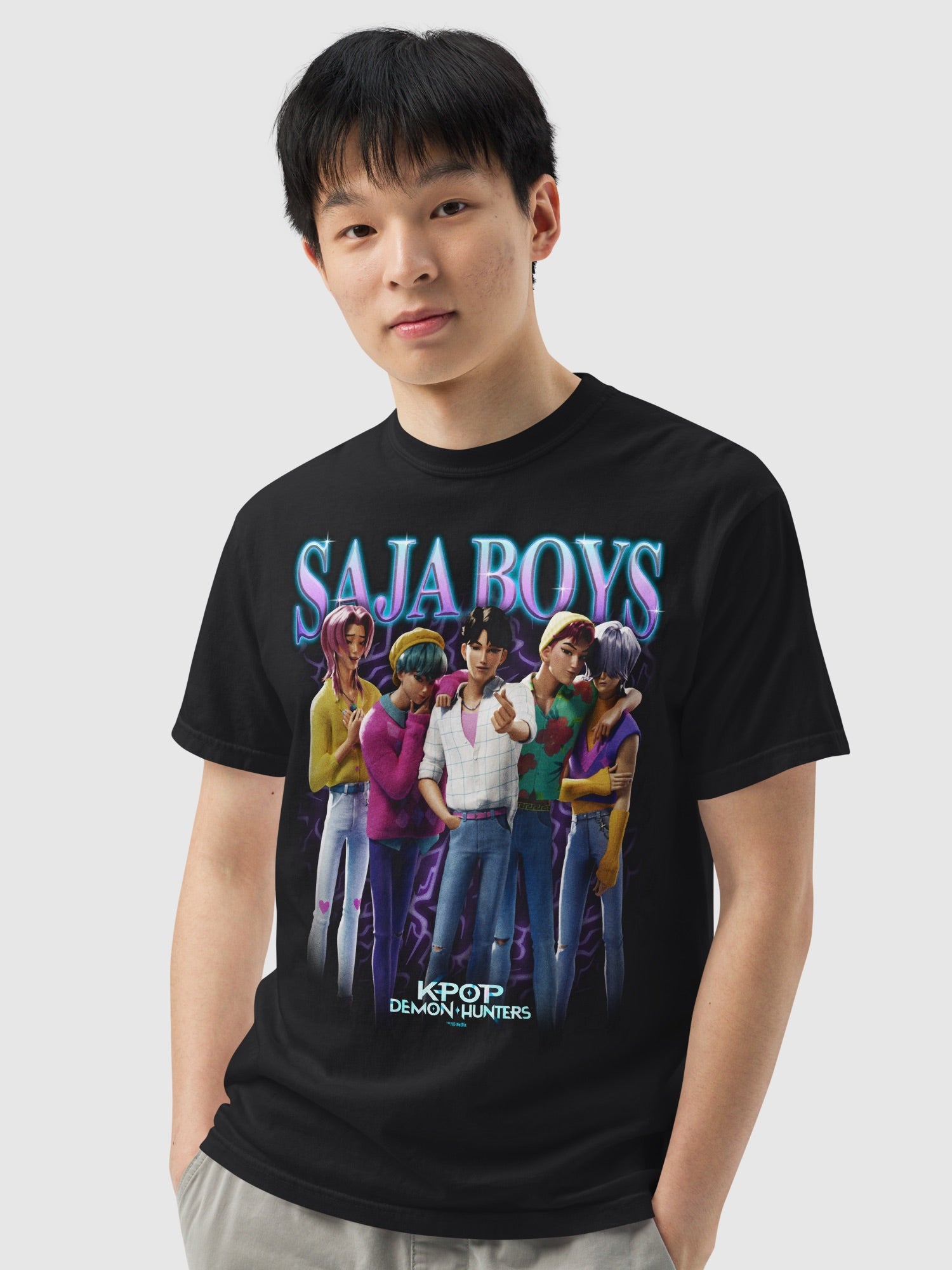 KPop Demon Hunters Saja Boys Heartthrob T-Shirt | Netflix Shop