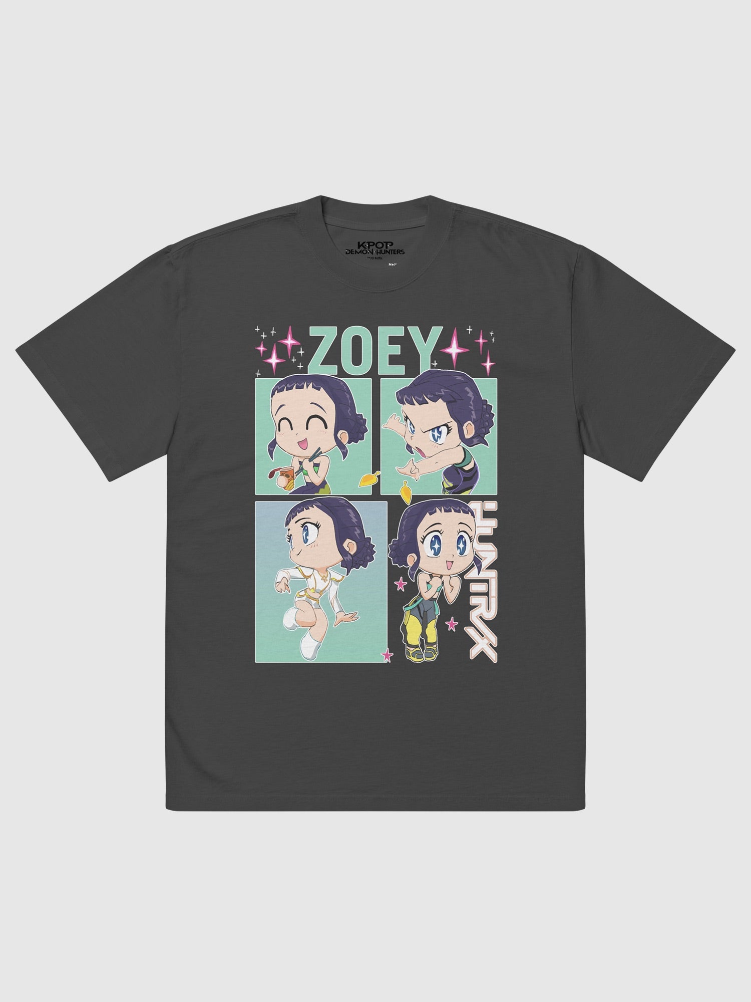 KPop Demon Hunters Zoey Oversized Faded T-Shirt – Netflix Shop