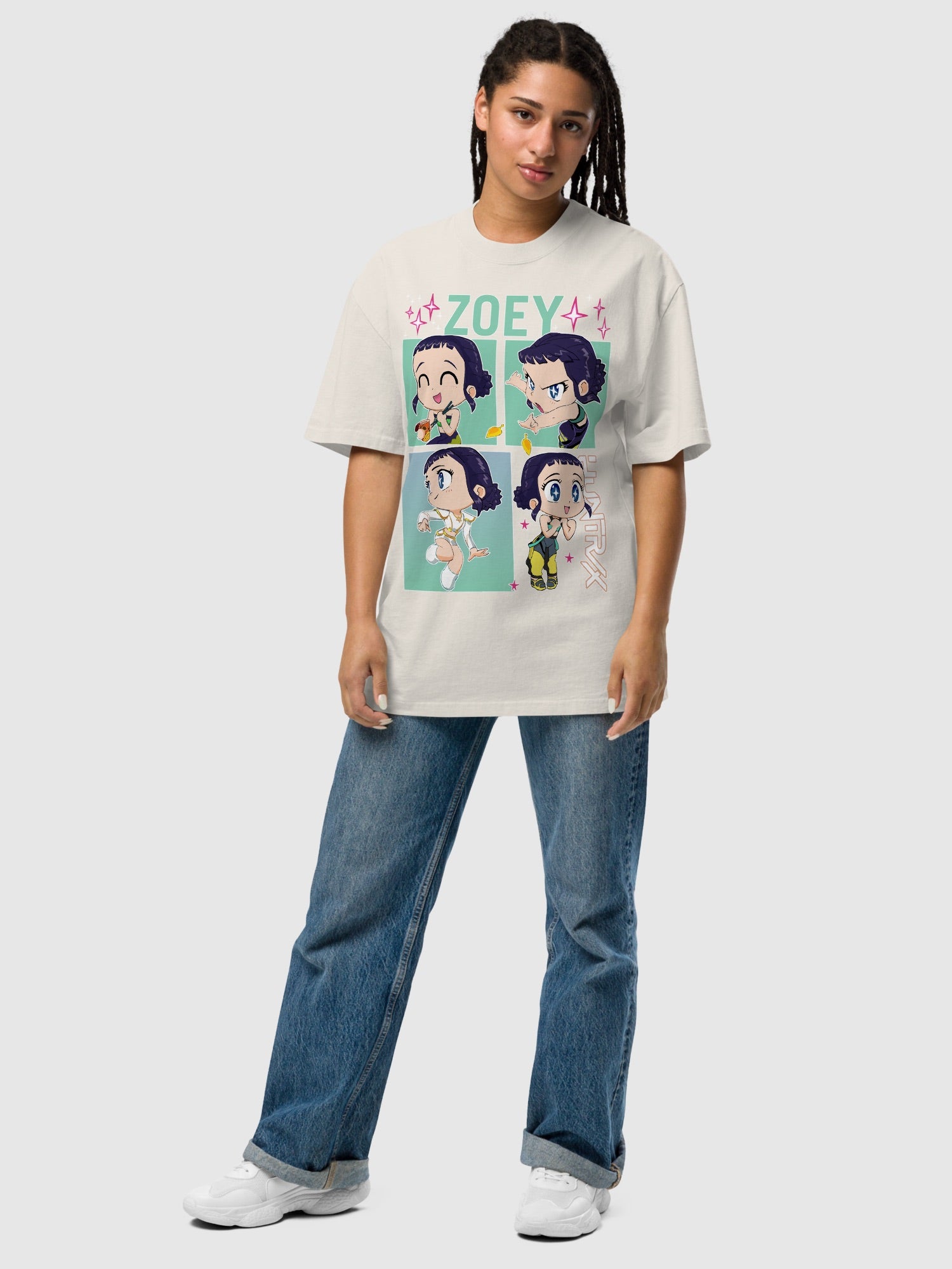 KPop Demon Hunters Zoey Oversized Faded T-Shirt – Netflix Shop