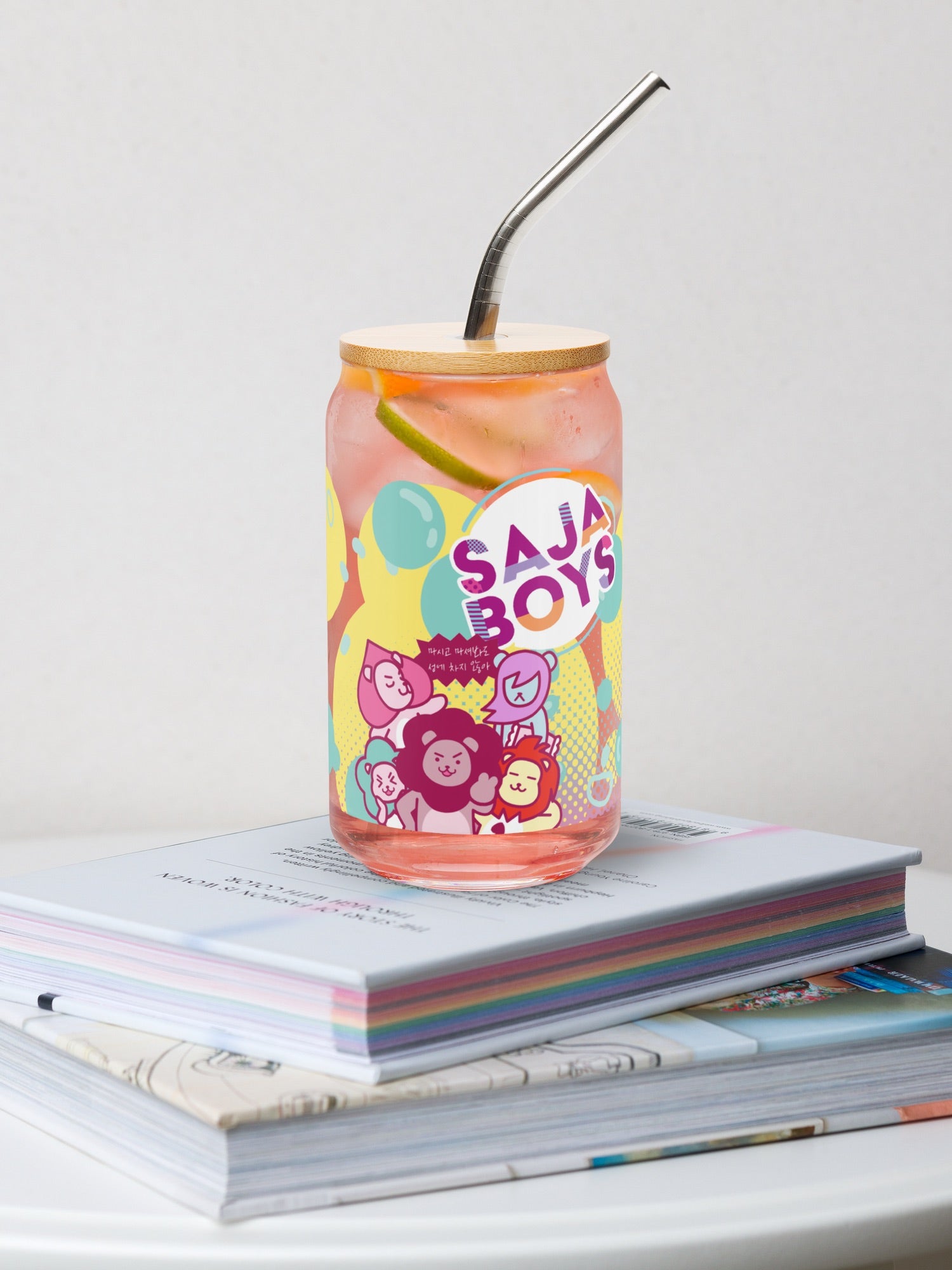 KPop Demon Hunters SAJA BOYS Can Shaped Glass – Netflix Shop