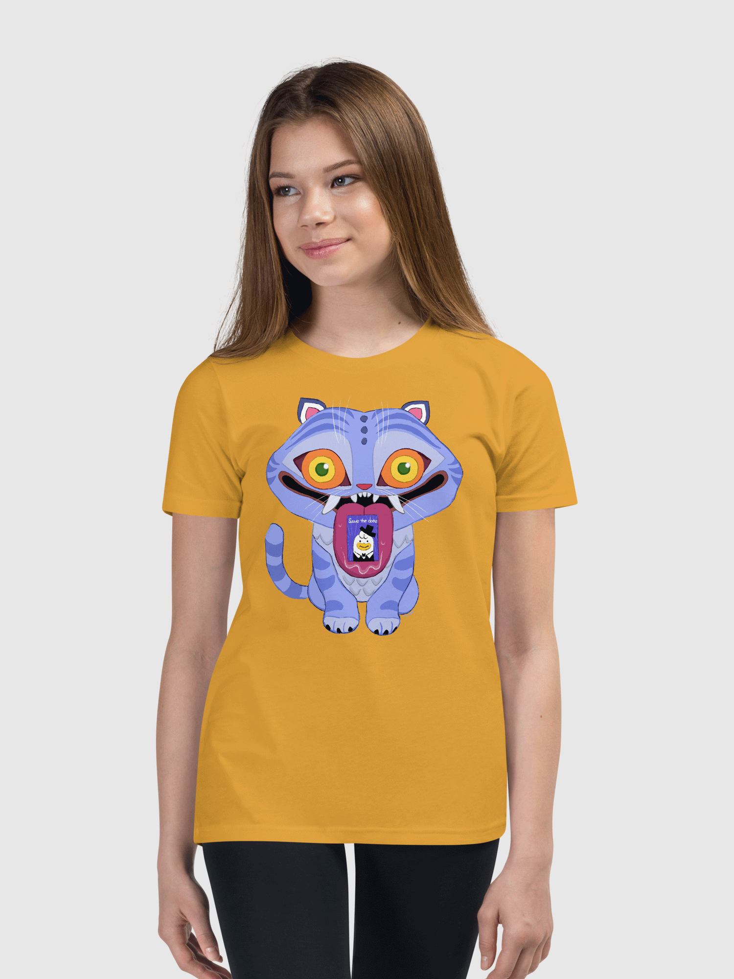 KPop Demon Hunters Derpy Tiger Kids T-Shirt | Netflix Shop