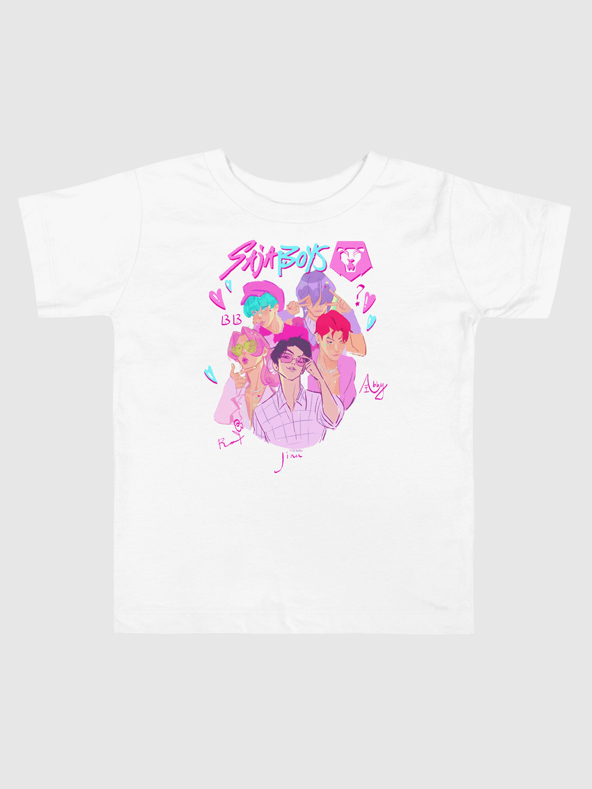 T-shirt Enfant Kpop Demon Hunters - Saja Boys Chibi - Coton Premium - Taille 3 à 13 Ans
