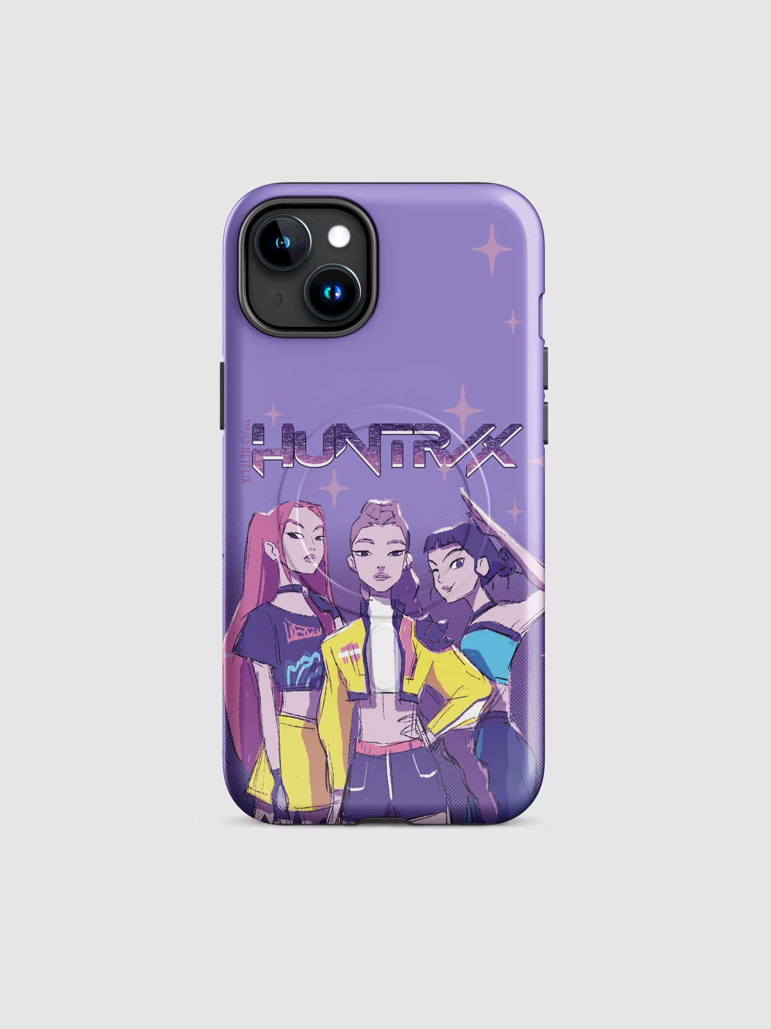 k pop demon hunters phone case KPop Demon Hunters HUNTR/X Sketch iPhone Case- Glossy / Iphone 16 Plus