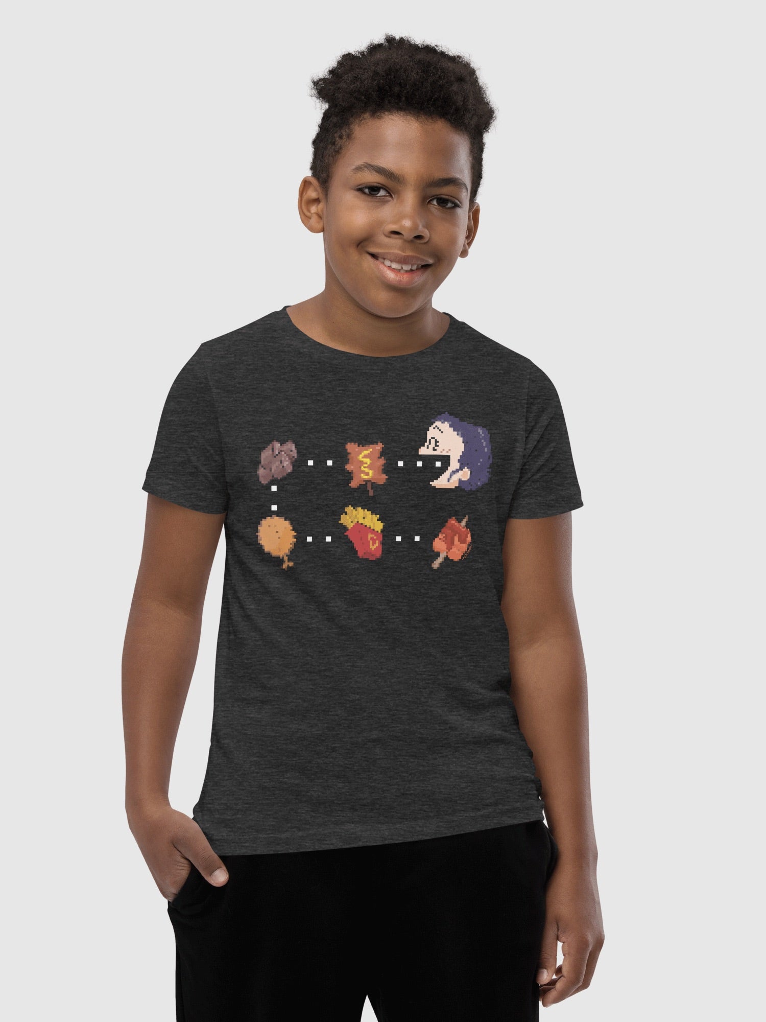 T-shirt K-Pop Demon Hunters Enfant - Zoey Bootleg, Bleu Marine, 100% Coton, Taille 7-8 Ans