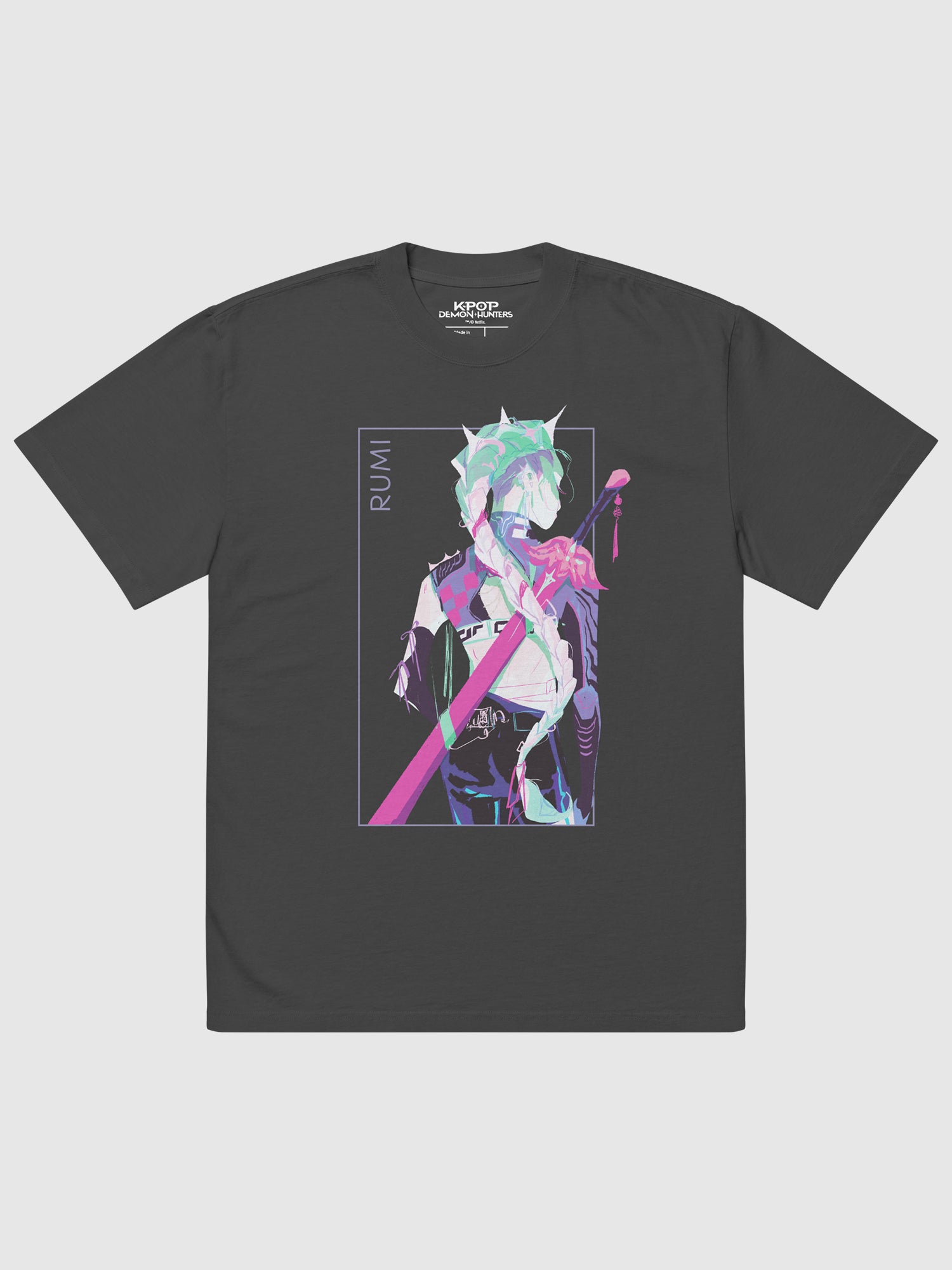 KPop Demon Hunters Rumi Oversized Faded Tee | Netflix Shop