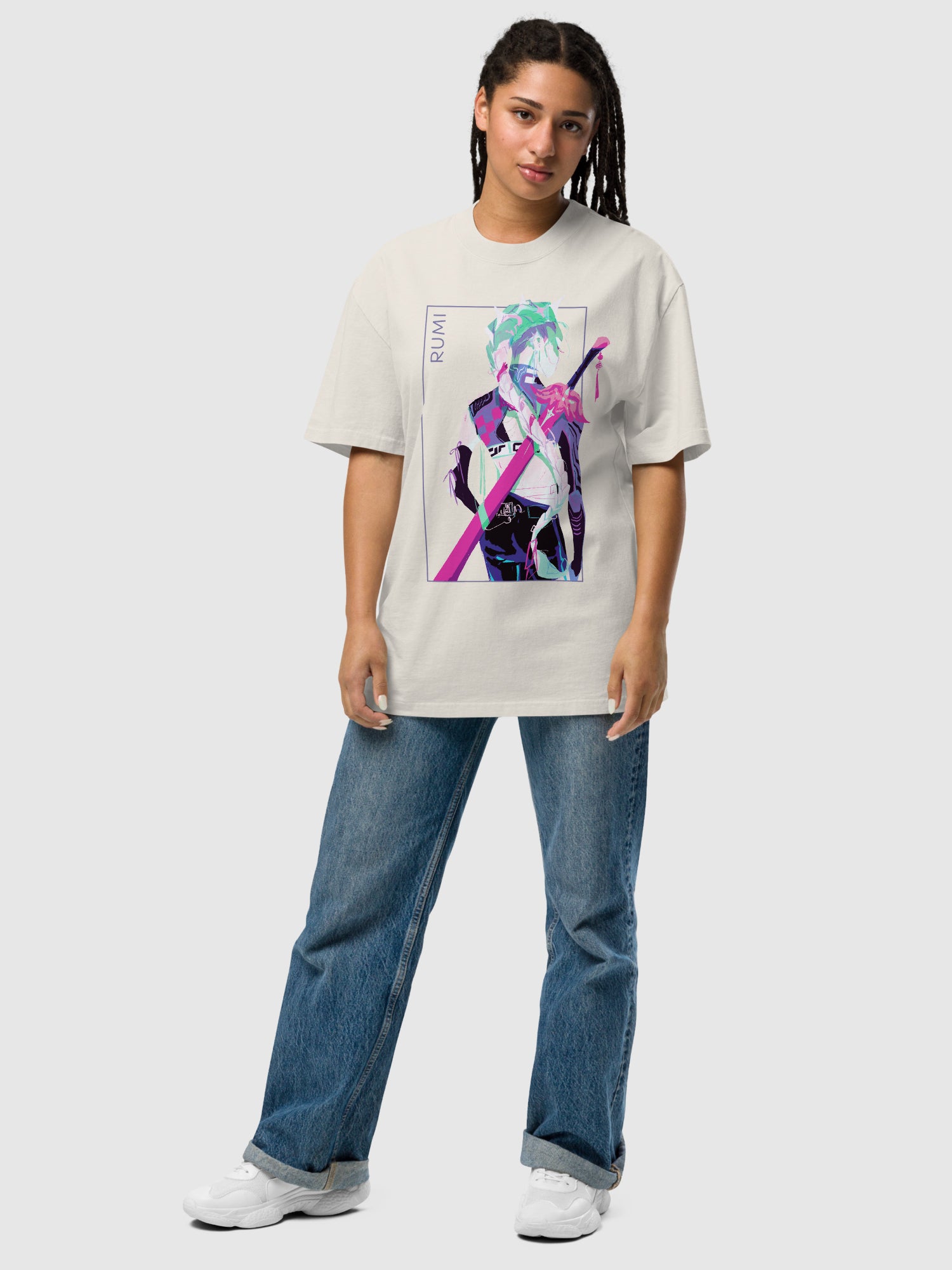 KPop Demon Hunters Rumi Oversized Faded Tee | Netflix Shop
