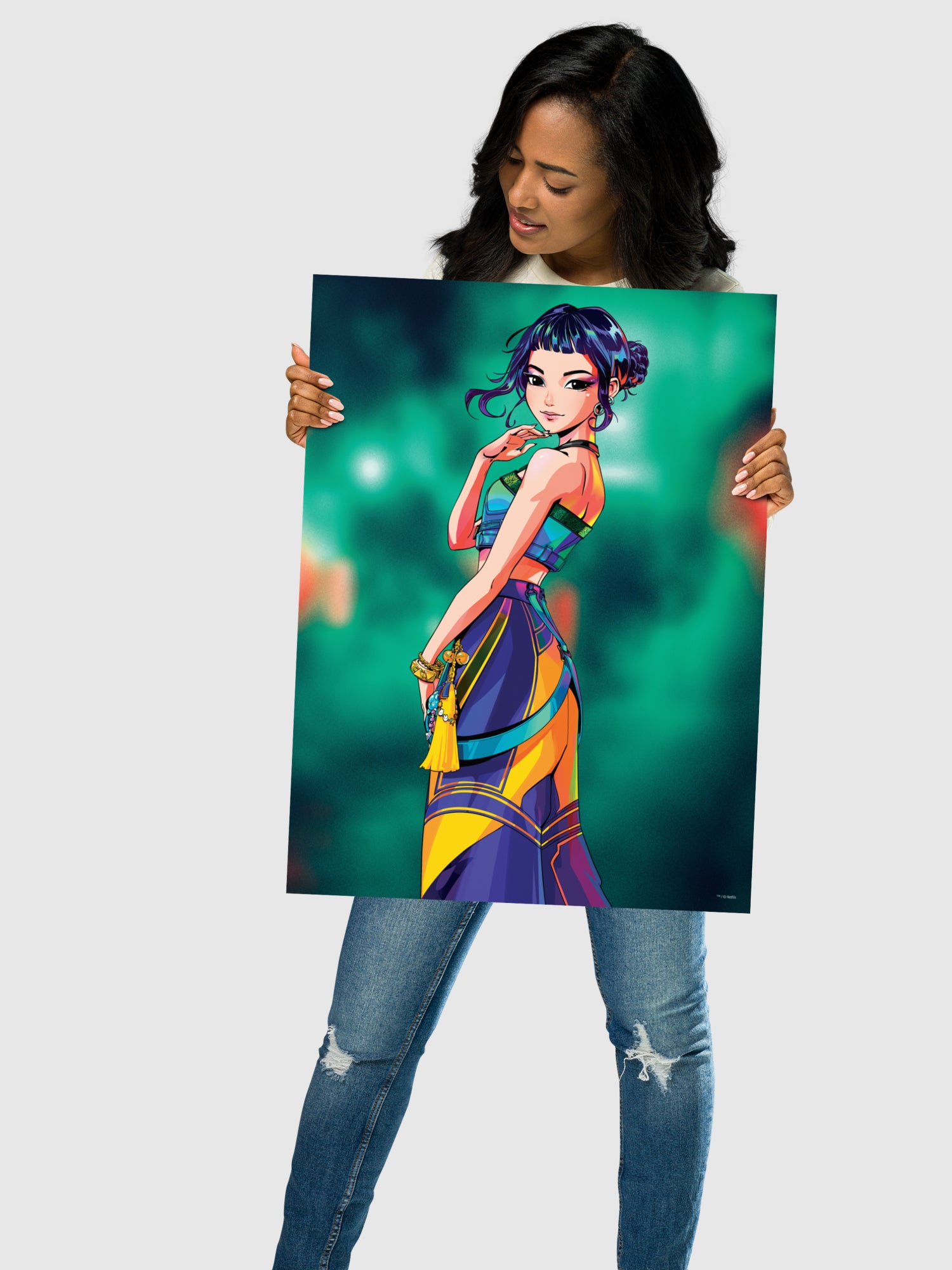 KPop Demon Hunters Poster Zoey Electric Summer – Netflix Shop