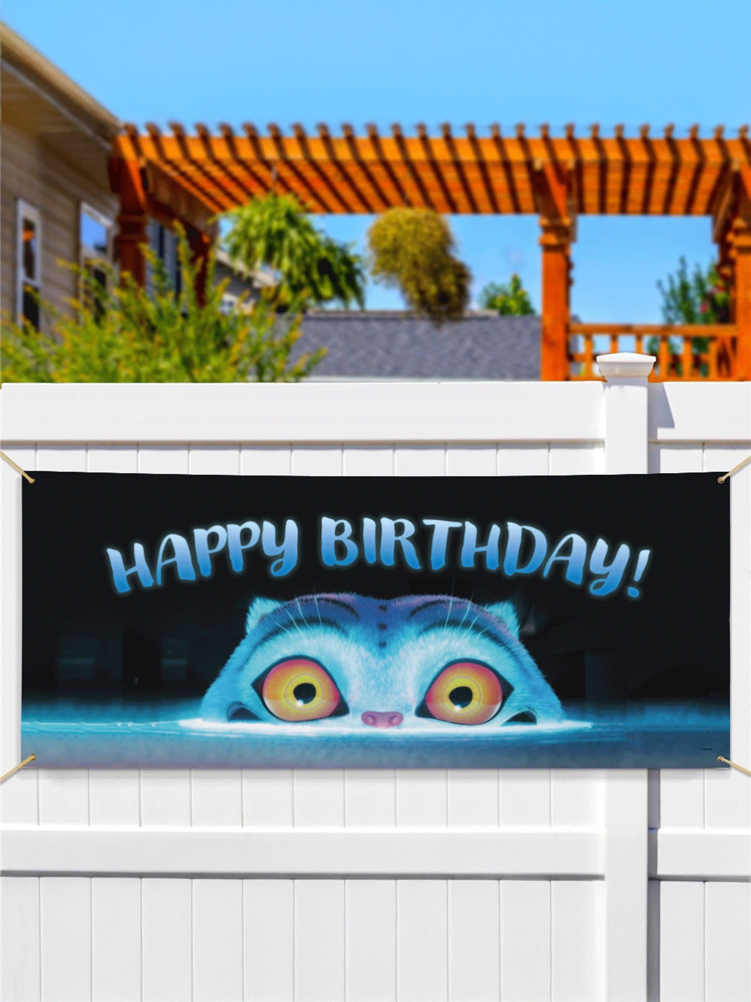 KPop Demon Hunters Derpy Tiger Birthday Banner | Netflix Shop