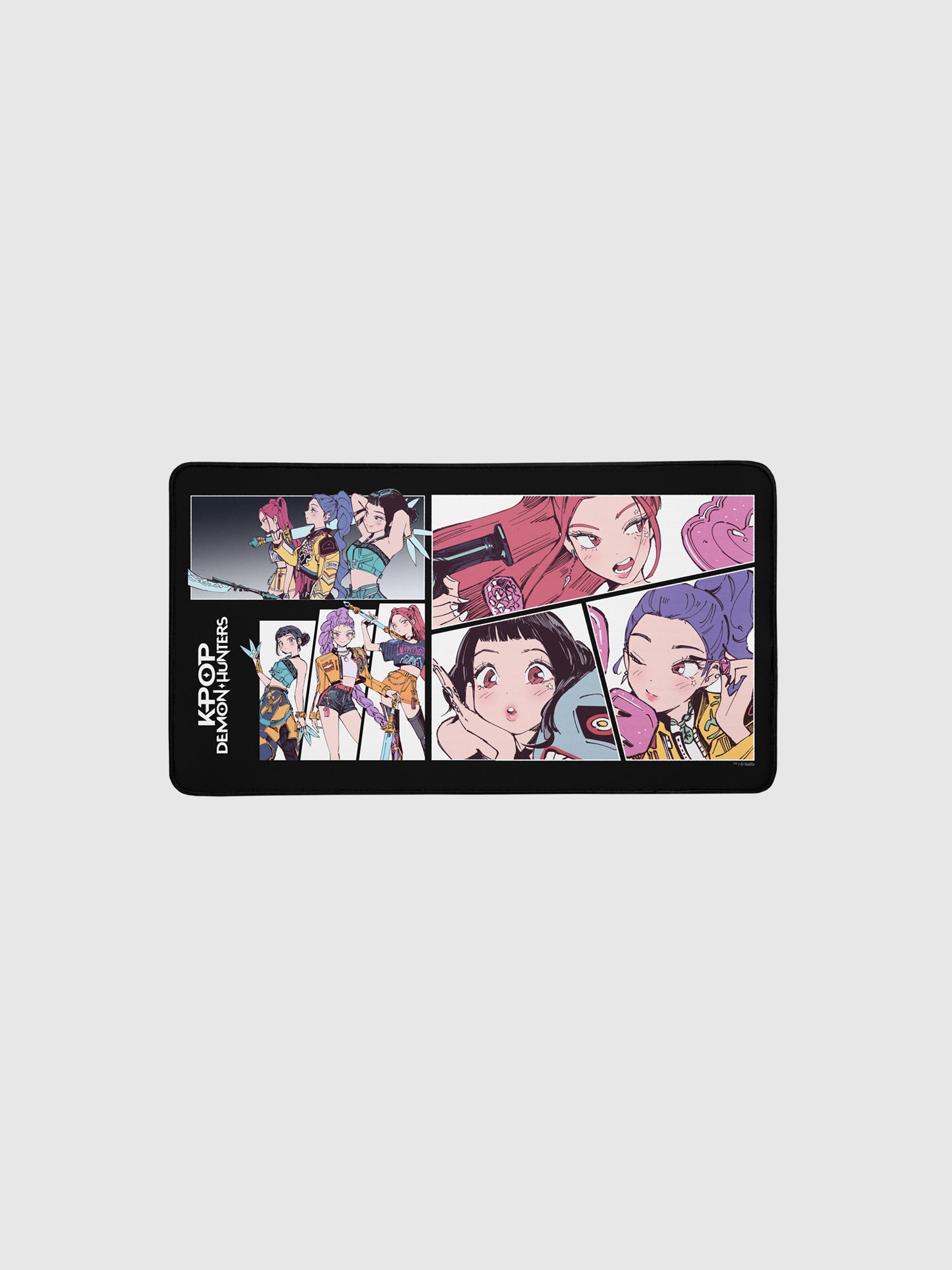 KPop Demon Hunters Desk Mat HUNTR/X Polo Tokki- 12x22 IN