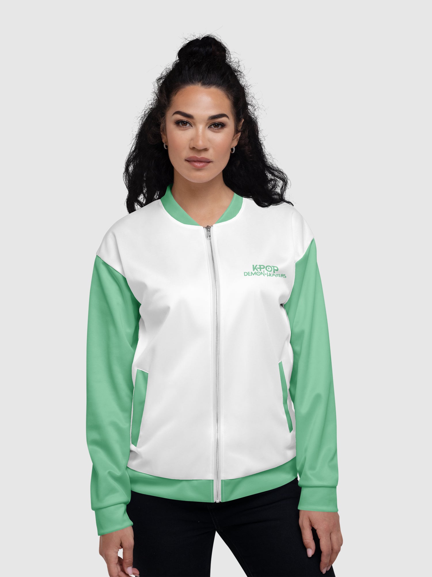 KPop Demon Hunters Bomber Jacket Zoey Spring – Netflix Shop
