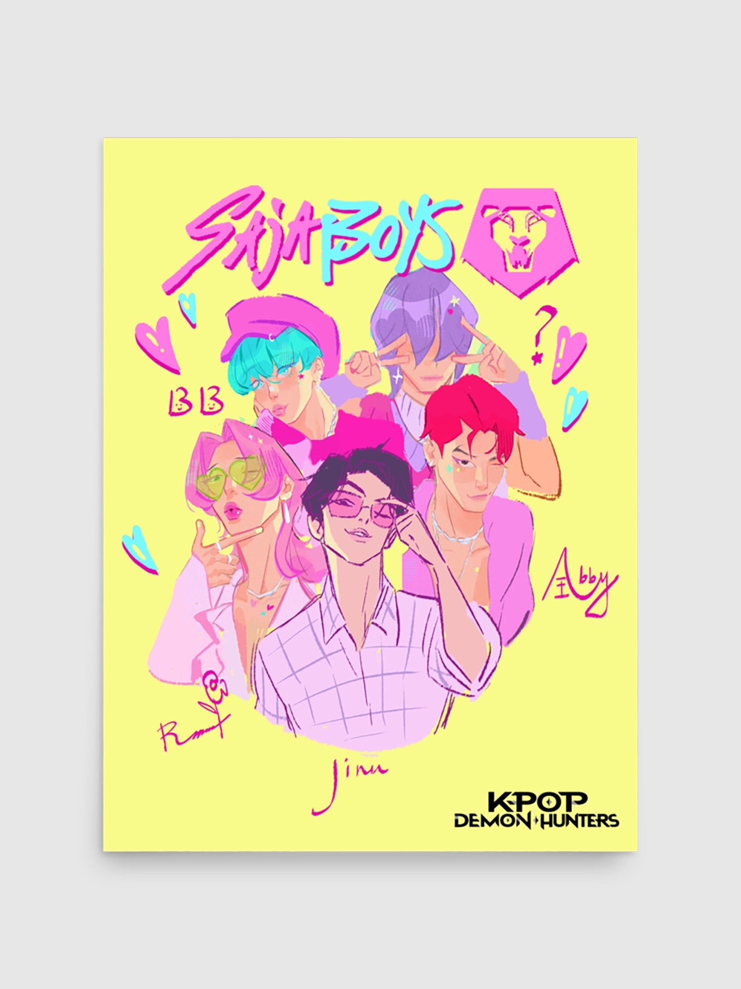 KPop Demon Hunters SAJA BOYS Premium Poster- 18 in x 24 in