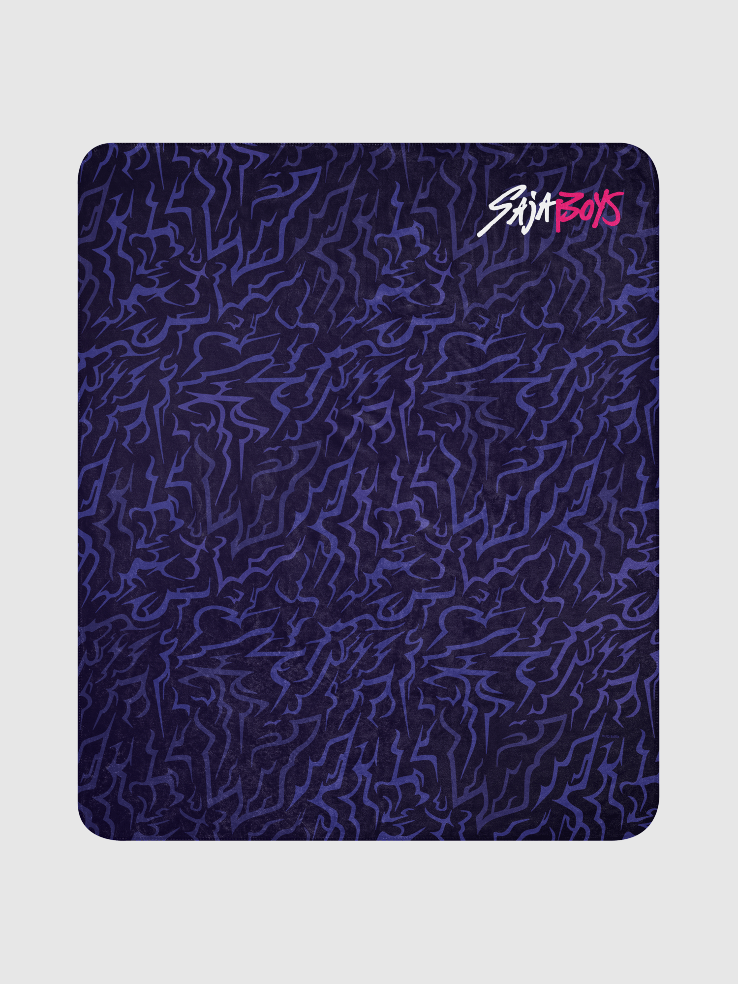 KPop Demon Hunters SAJA BOYS Demon Patterns Sherpa Blanket