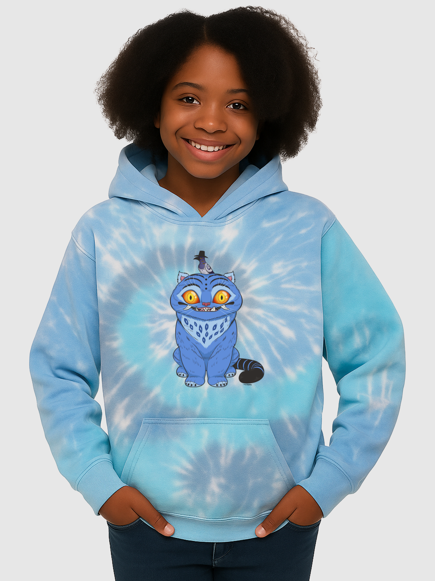 KPop Demon Hunters Derpy Tiger and Sussie Magpie Tie-Dye Kids