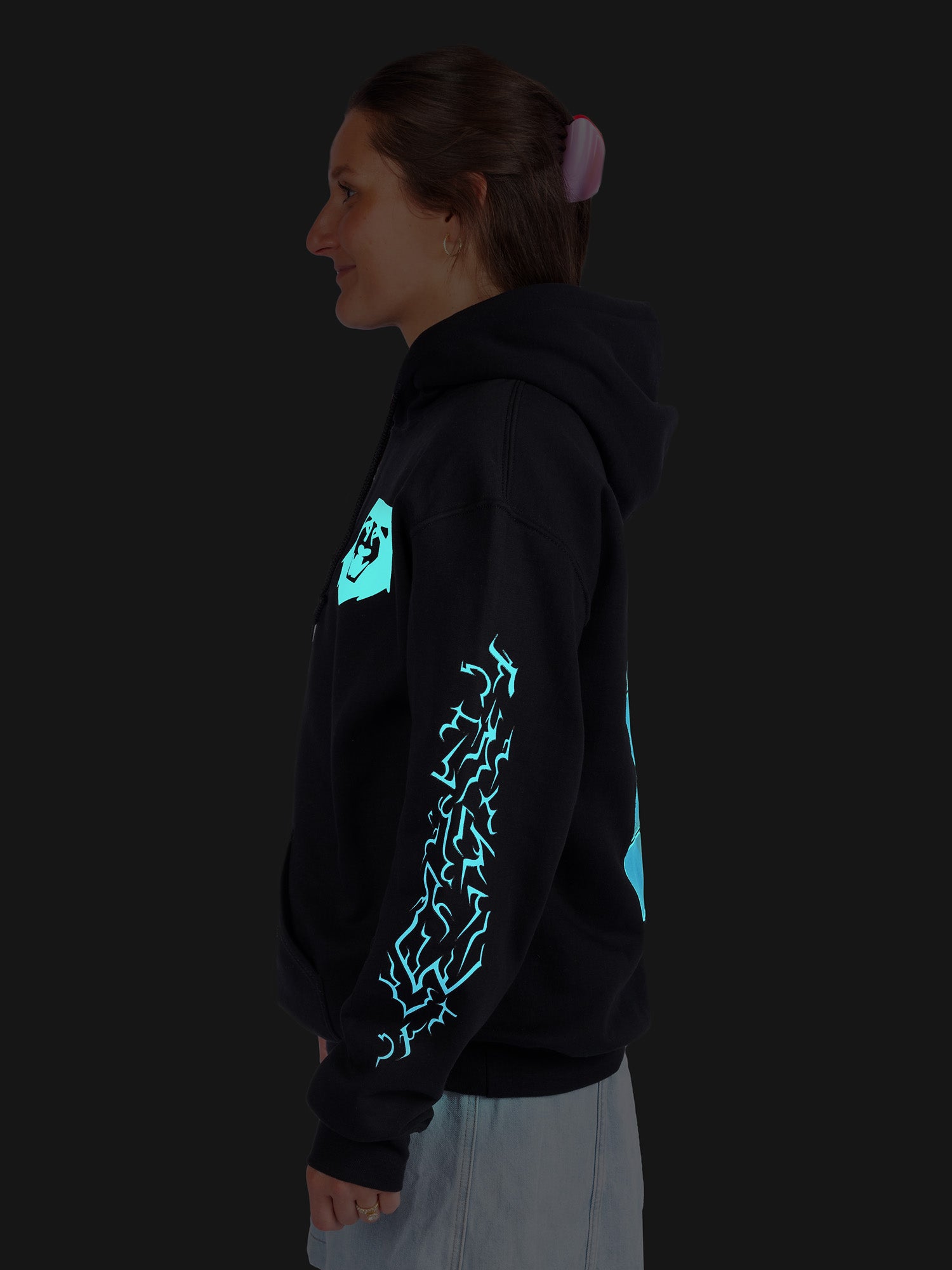 KPop Demon Hunters SAJA BOYS Glow in the Dark Adult Hoodie