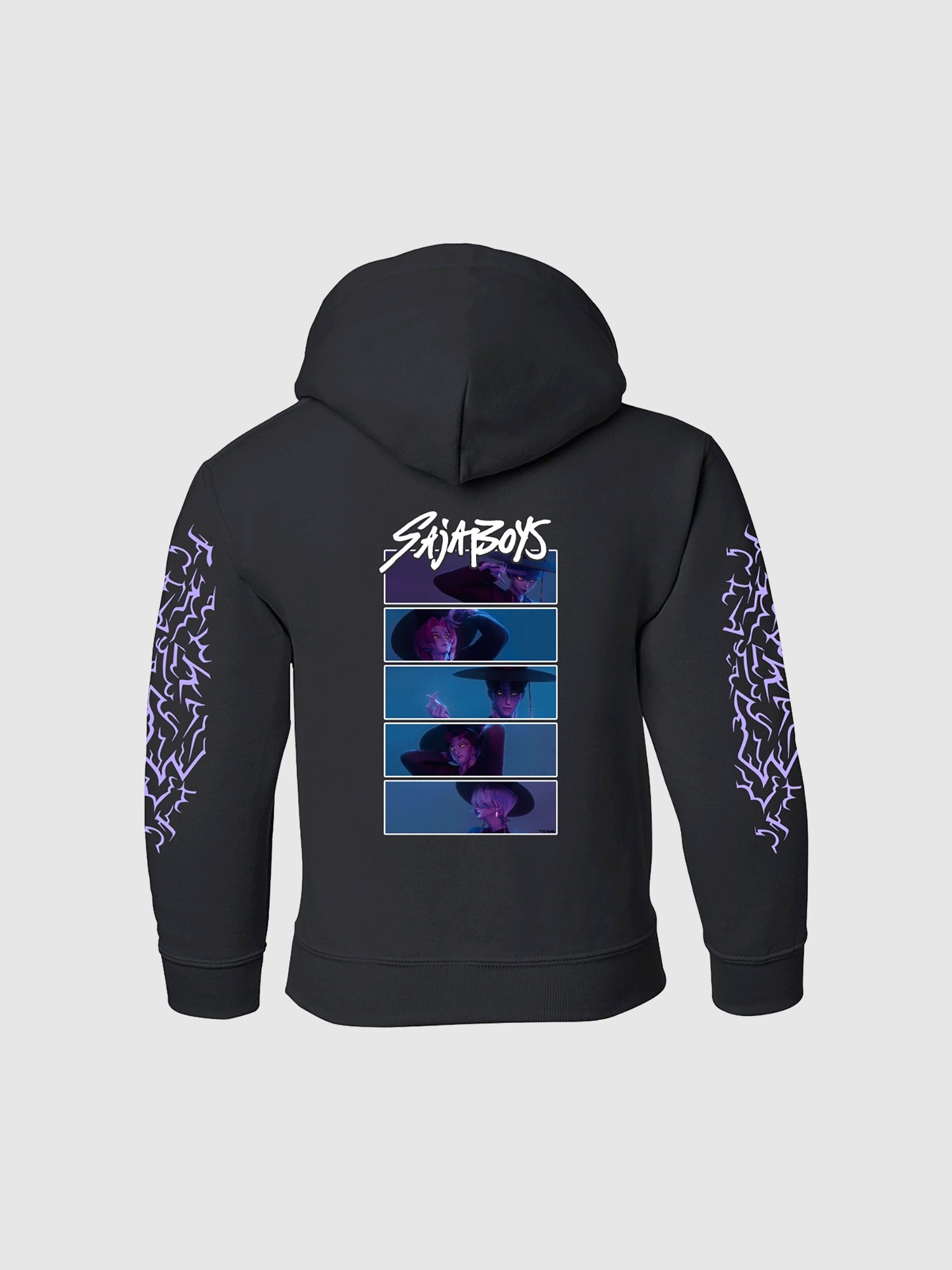 KPop Demon Hunters SAJA BOYS Glow in the Dark Kids Hoodie