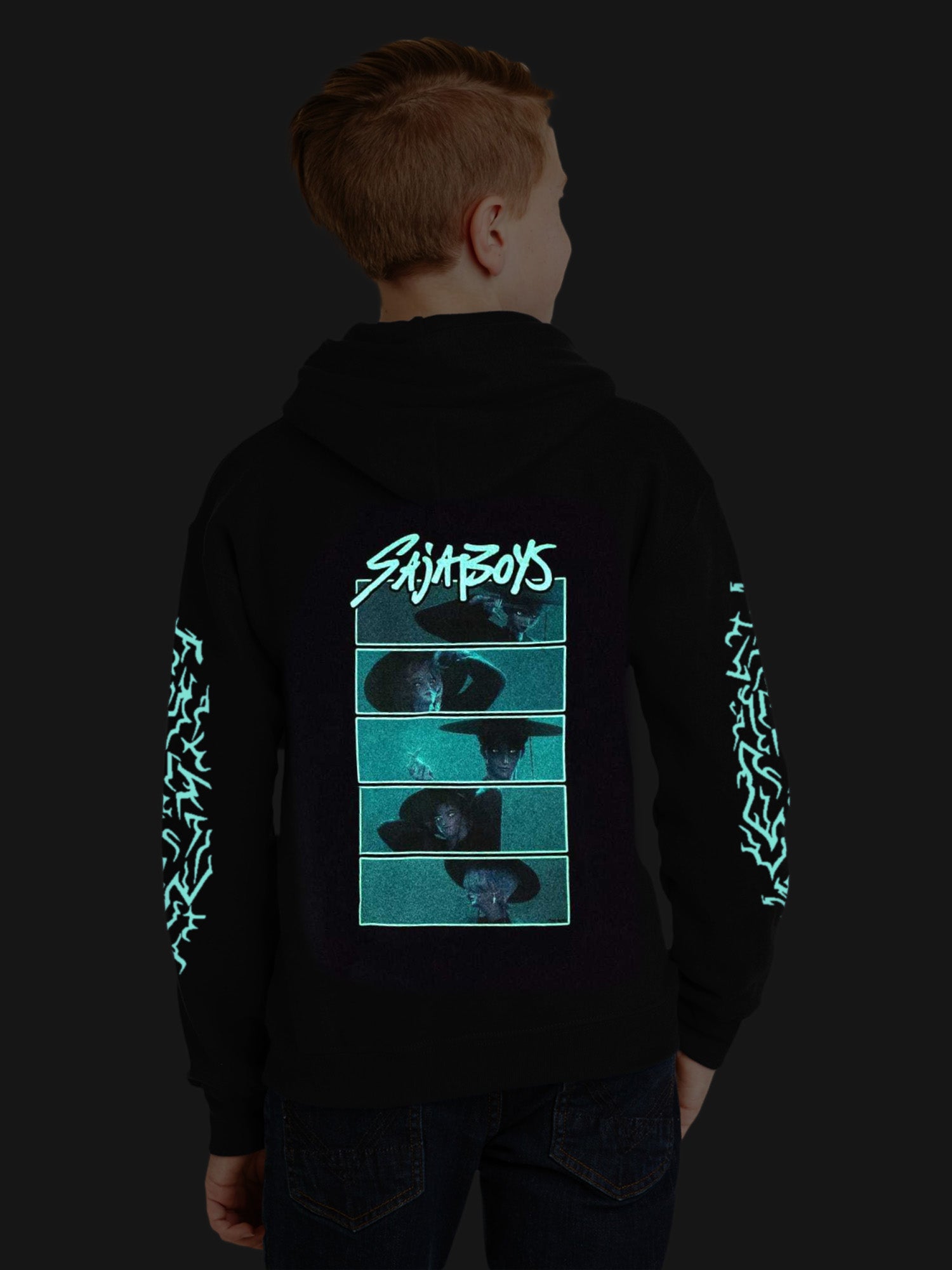 Sweat à Capuche Unisexe Enfant SAJA Boys Anime - Design Graphique Demon Hunters - 14 Couleurs - Poche Kangourou