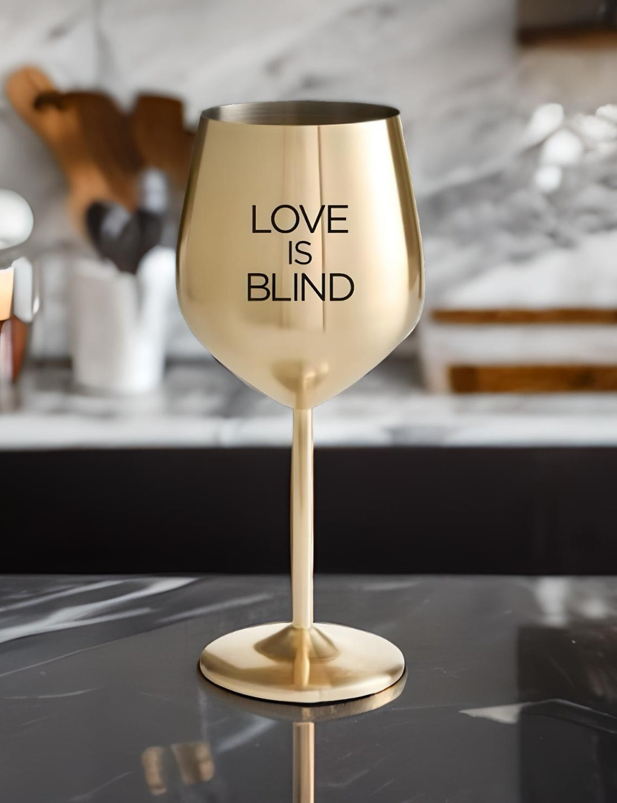 Love Is Blind Gold Wine Glass Netflix Shop