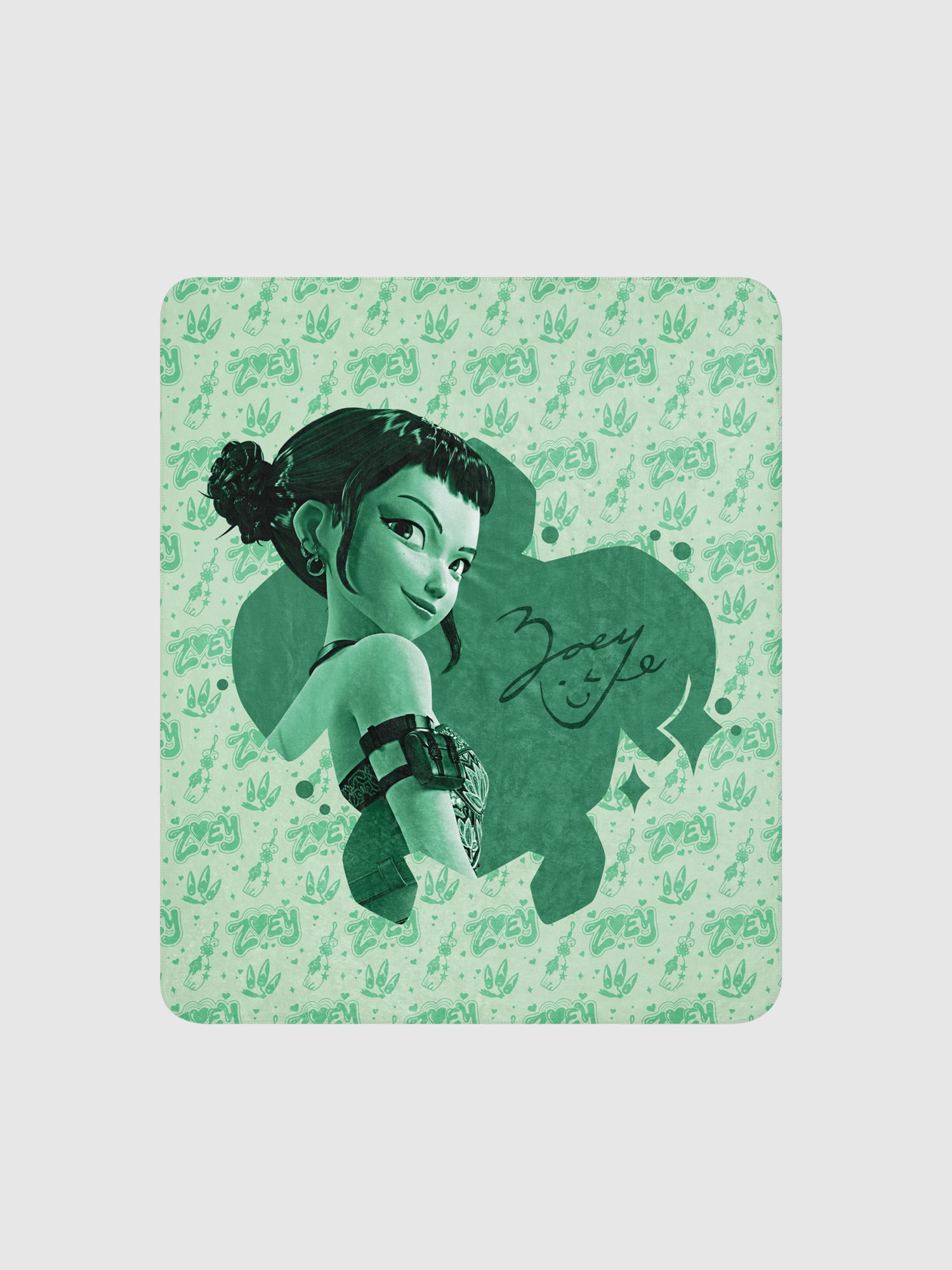 KPop Demon Hunters Sherpa Blanket Zoey – Netflix Shop