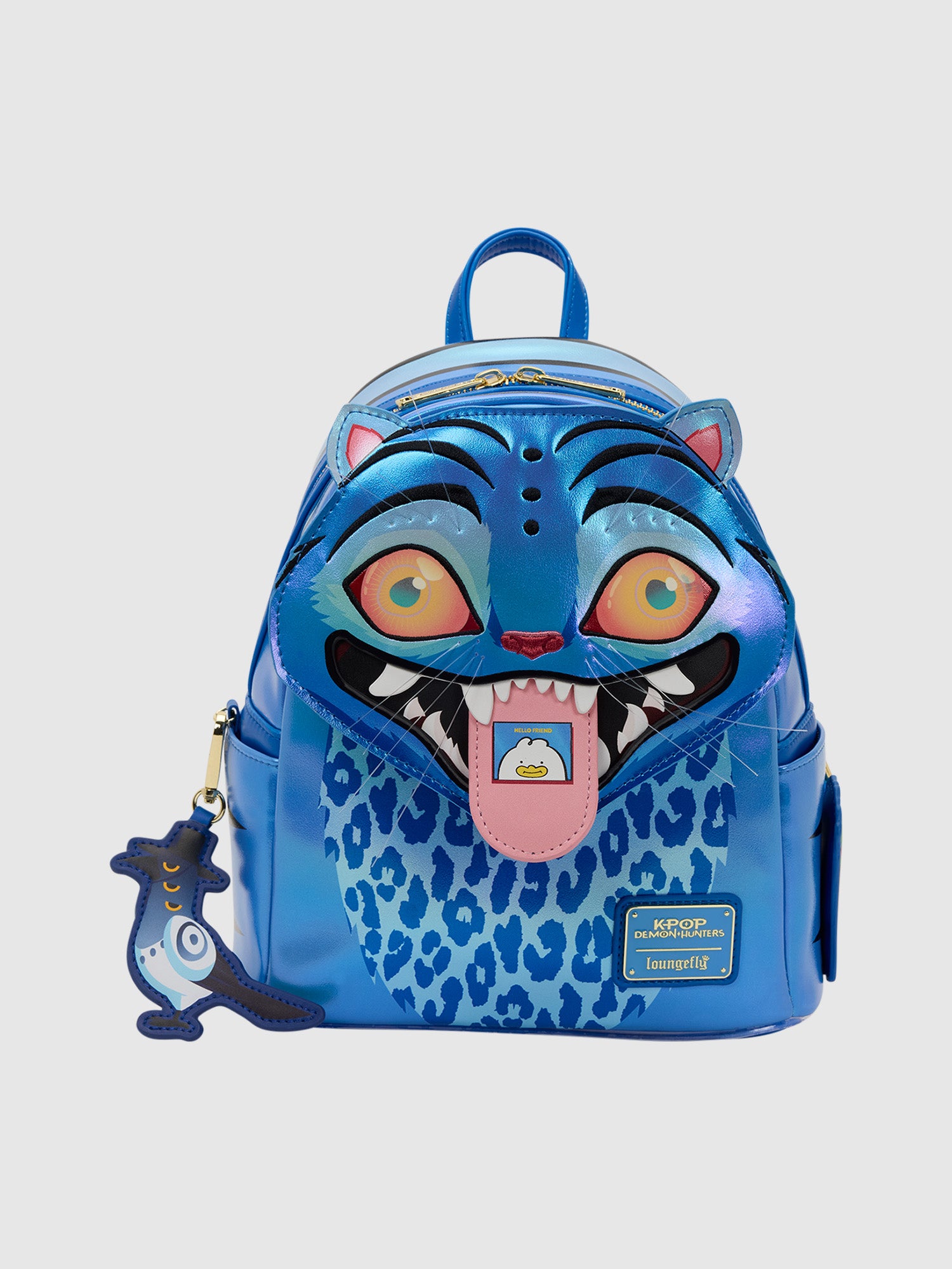 KPop Demon Hunters Exclusive Derpy Cosplay Light-Up Glow Mini Backpack NWT Loungefly KPop Demon Hunters Derpy Tiger LightUp Mini  main image 2