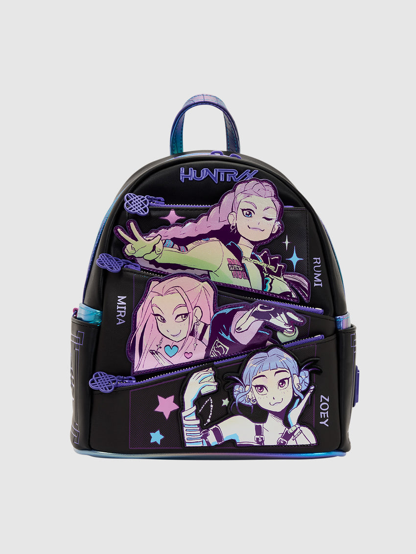 KPop Demon Hunters HUNTR/X Mini Backpack with Photo Card Charm