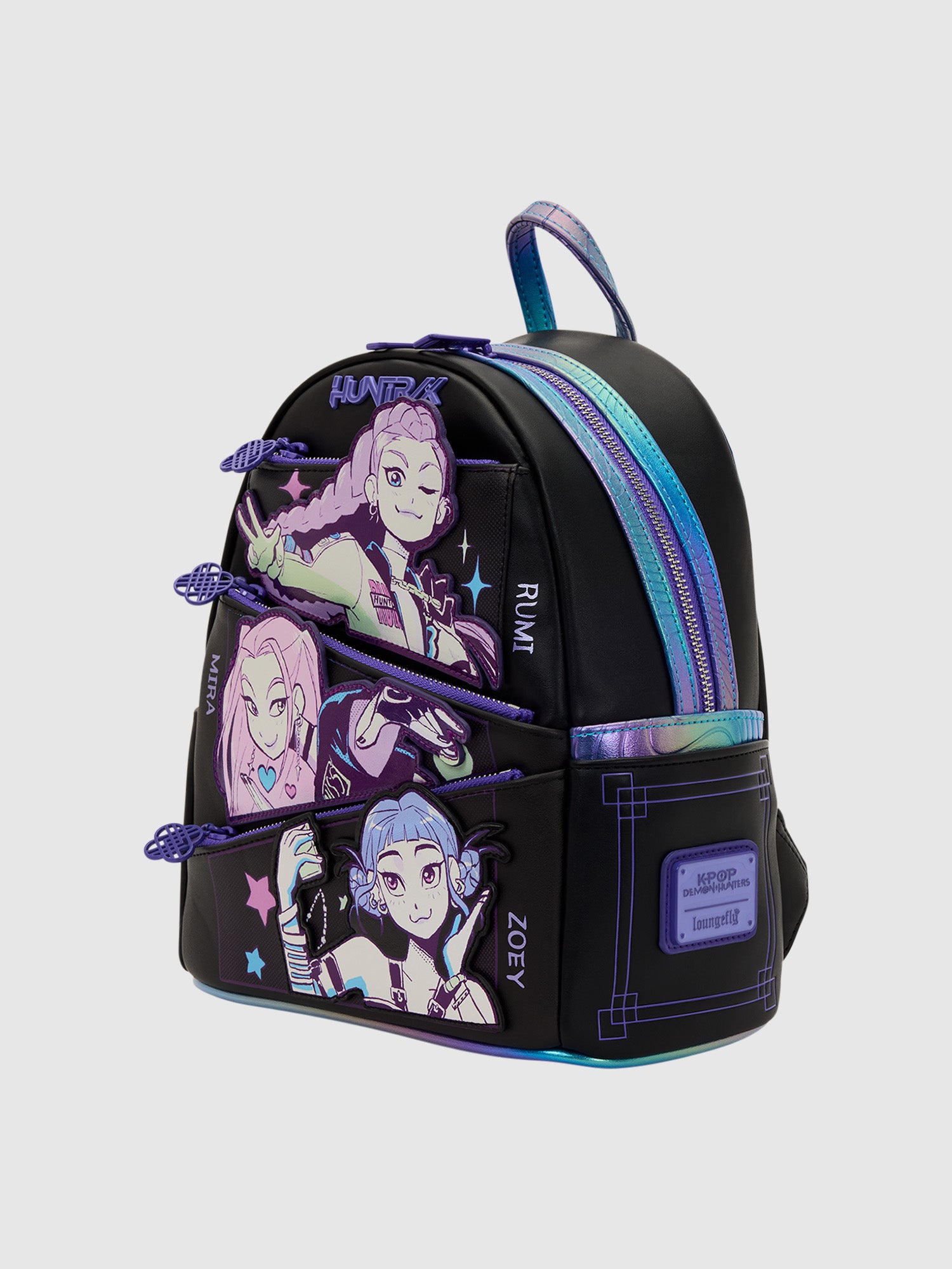 k idols mini backpack KPop Demon Hunters HUNTR/X Mini Backpack with Photo Card Charm – Netflix Shop