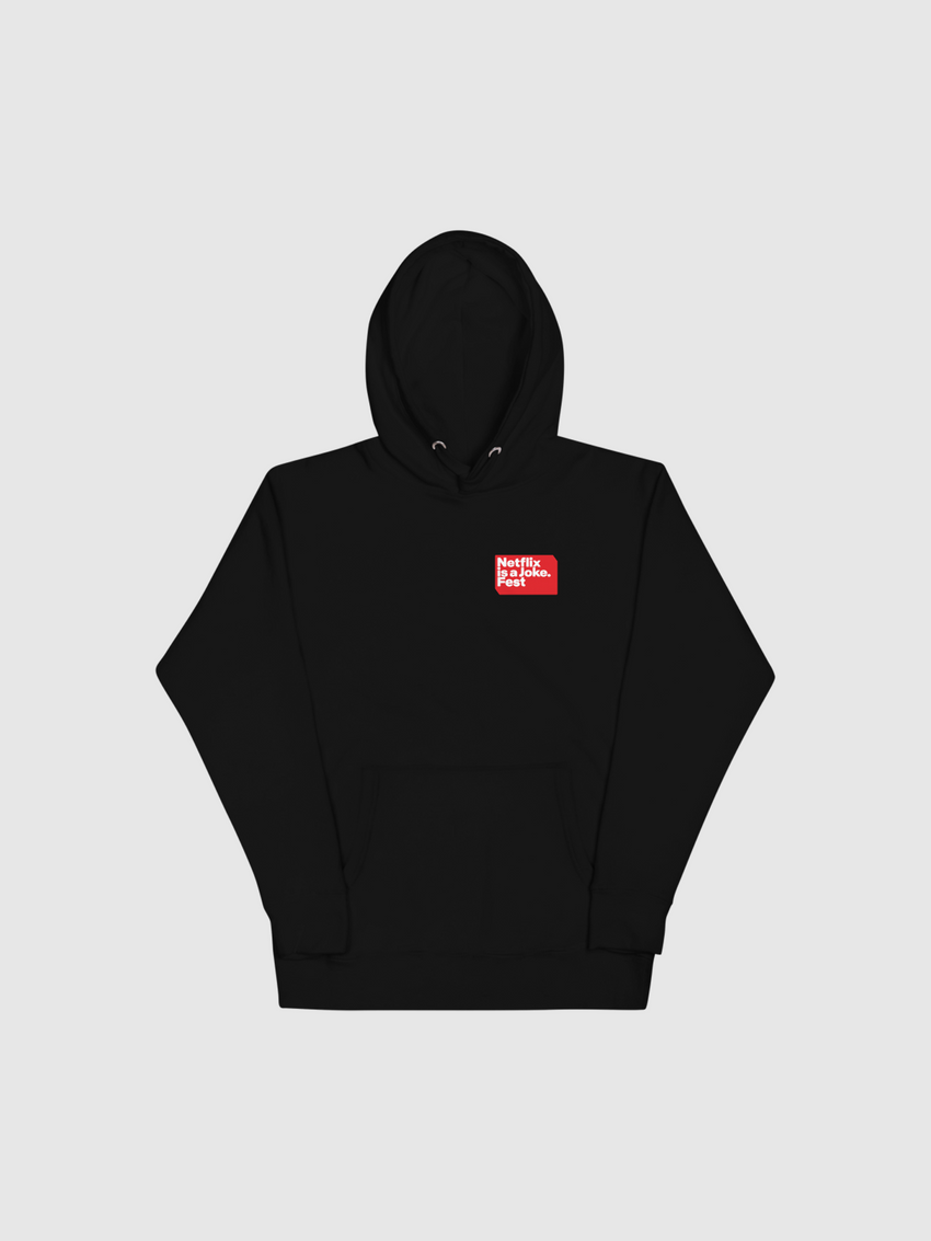 Netflix is A Joke Netflix Hoodie in Black | Netflix Shop Netflix is A Joke Netflix Hoodie in Black | Netflix Shop