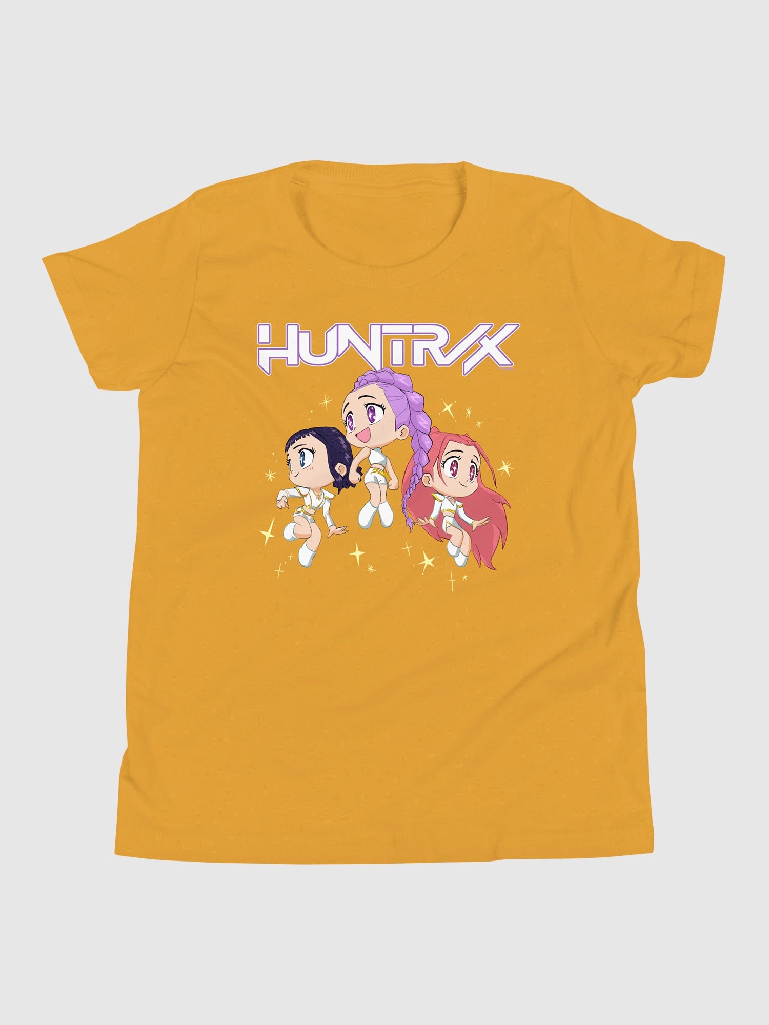 K-Pop Demon Hunters Huntrix Huntr/X World Tour Billboard Shirt, Purple, 3-4 Ans Unisex Kids